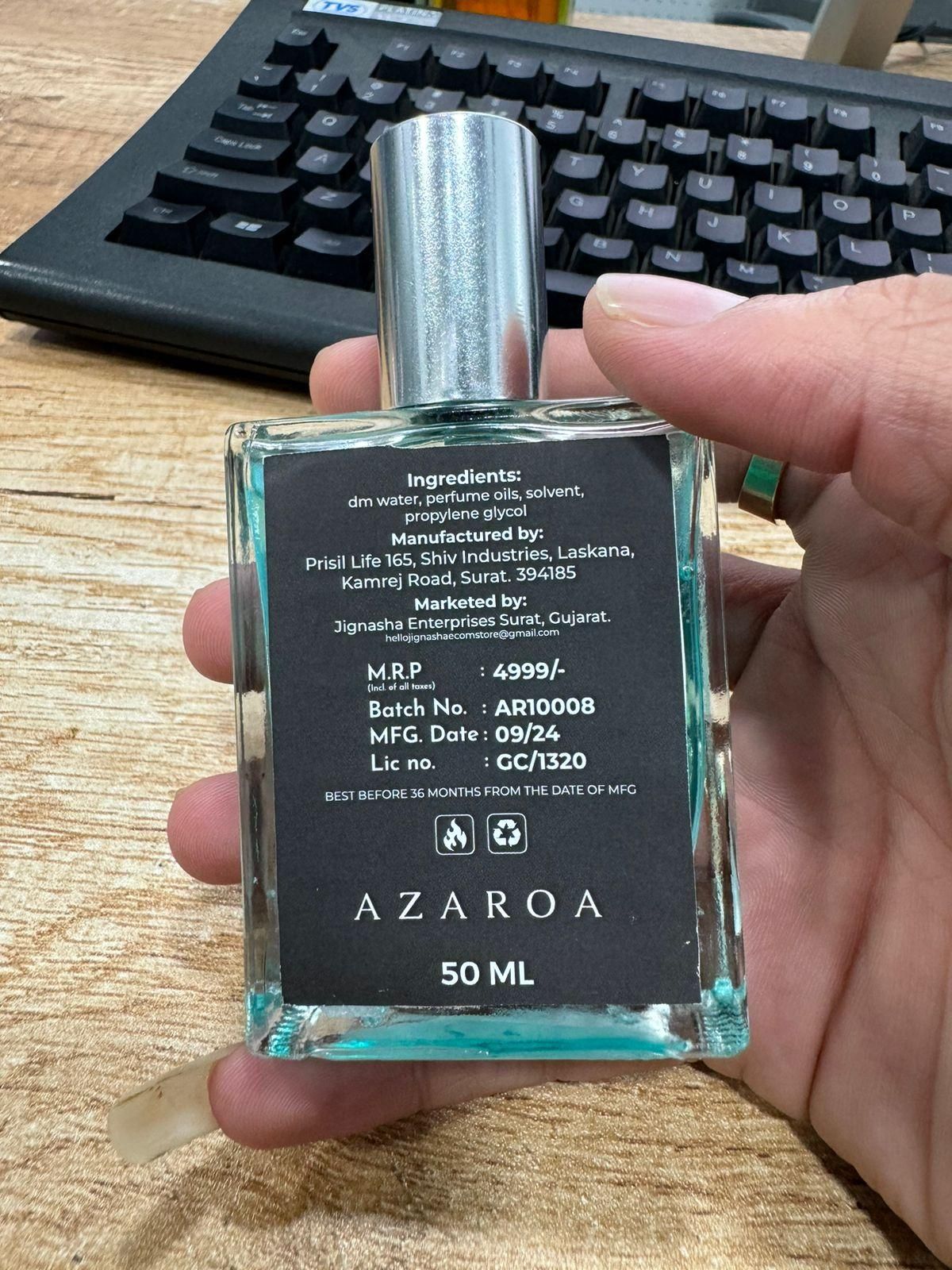 Azaroa perfume, luxury perfume for men, long lasting men's fragrance, signature fragrance for men, Azaroa The Most Wanted, premium perfume combo, perfume gift set for him, best perfumes in India, men's perfume pack of 2, 50ML perfume bottle,