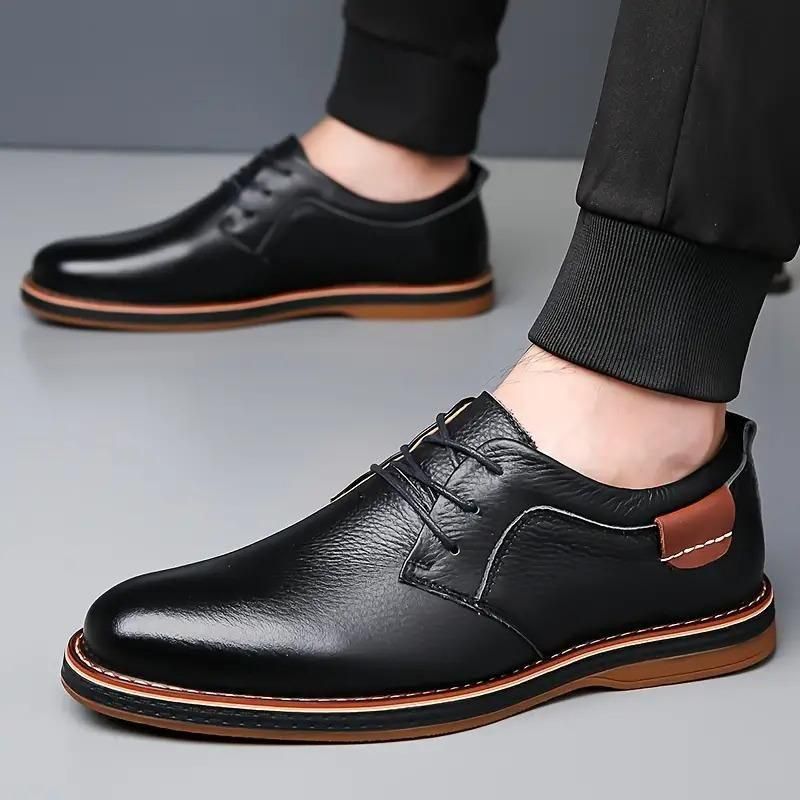 men’s black derby lace-up casual shoes synthetic leather party wear UK 6 Euro 40, best synthetic leather derby shoes for men in India, men’s formal derby lace-up shoes for parties and casual use, black derby shoes for men party wear and office,