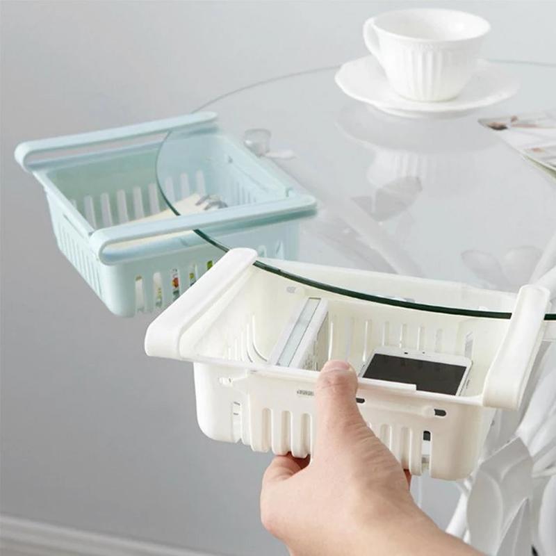 Adjustable Fridge Storage Basket. fridge organizer drawer, adjustable fridge storage basket, refrigerator drawer set, kitchen storage drawer, pantry organizer bins, fridge storage solution, BPA-free fridge organizer