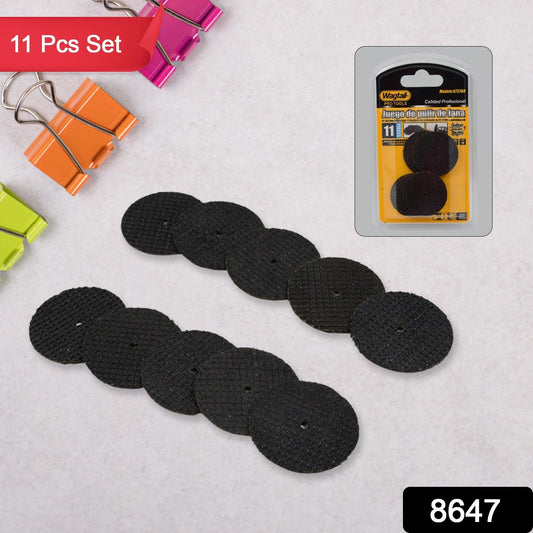 11 pcs grinder cutting disc and tool set, multipurpose grinder accessories kit, rotary tool cutting disc set for DIY and repair,