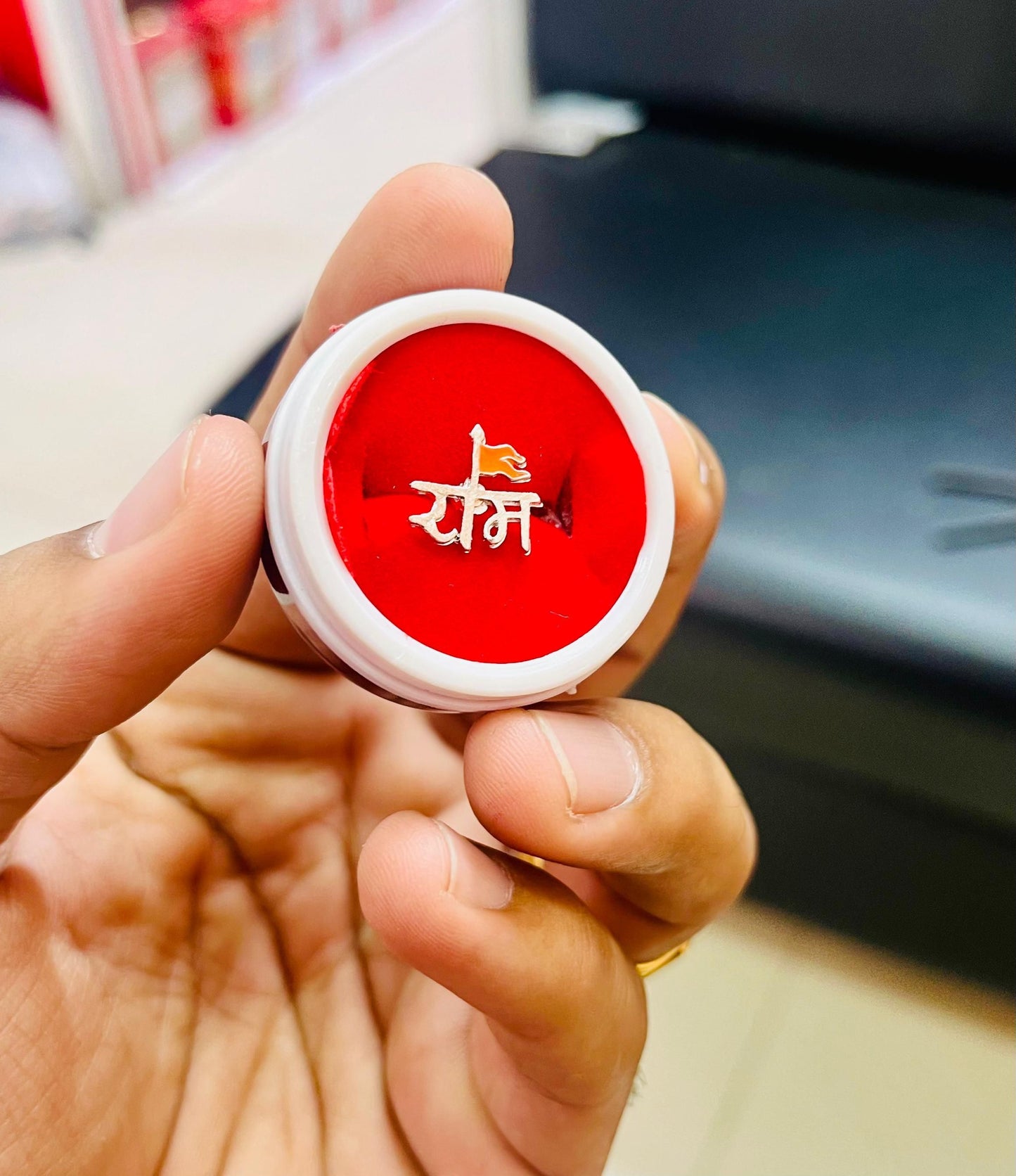 shree ram jewelry, silver stud earring, religious stud for men, devotional jewelry men, stainless steel earring, men's spiritual earring, silver earring men, shree ram stud earring, religious jewelry for men, stainless steel stud