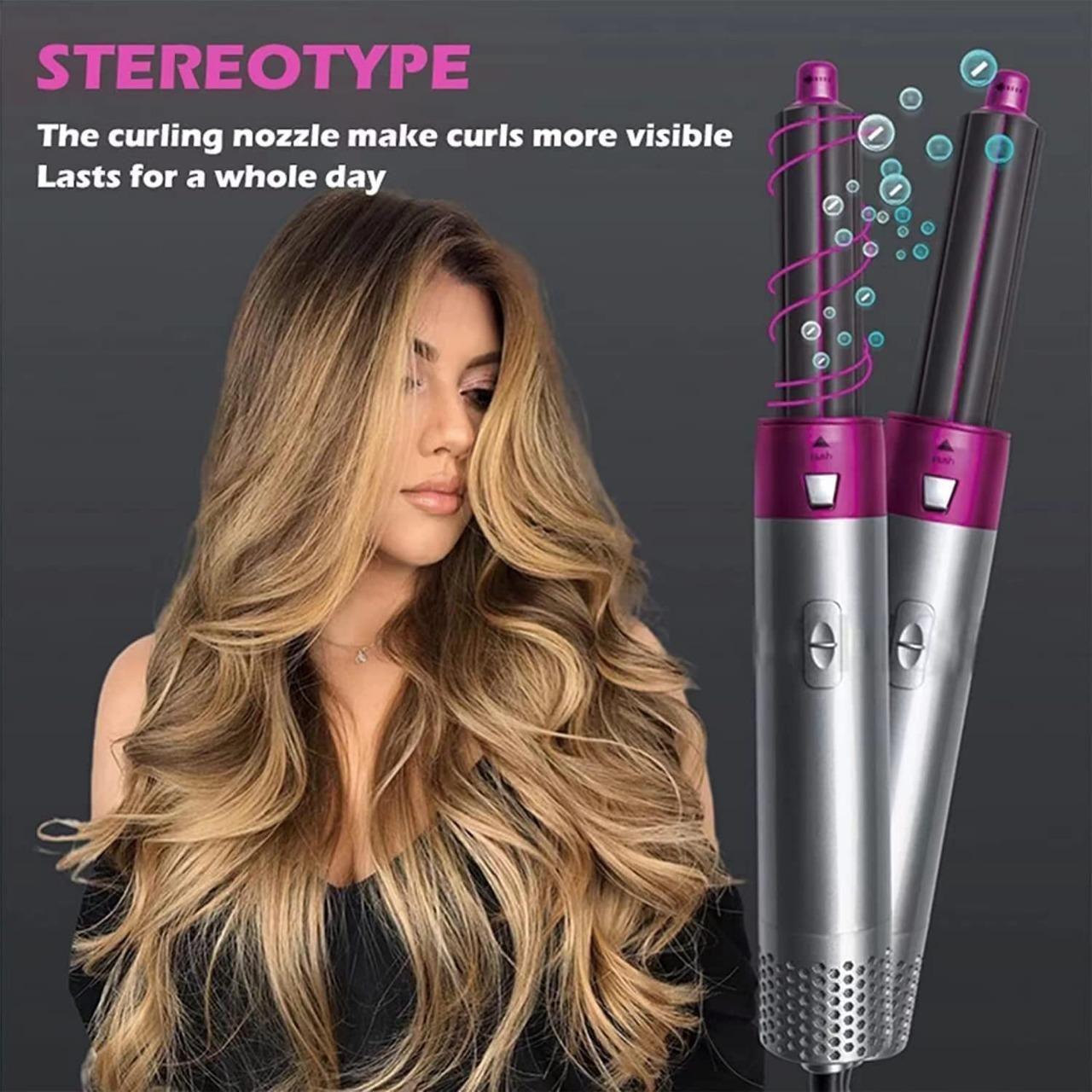 5 in 1 multifunctional hair dryer styling tool with detachable heads and negative ion curler, best hair dryer and curler combo with detachable heads India,