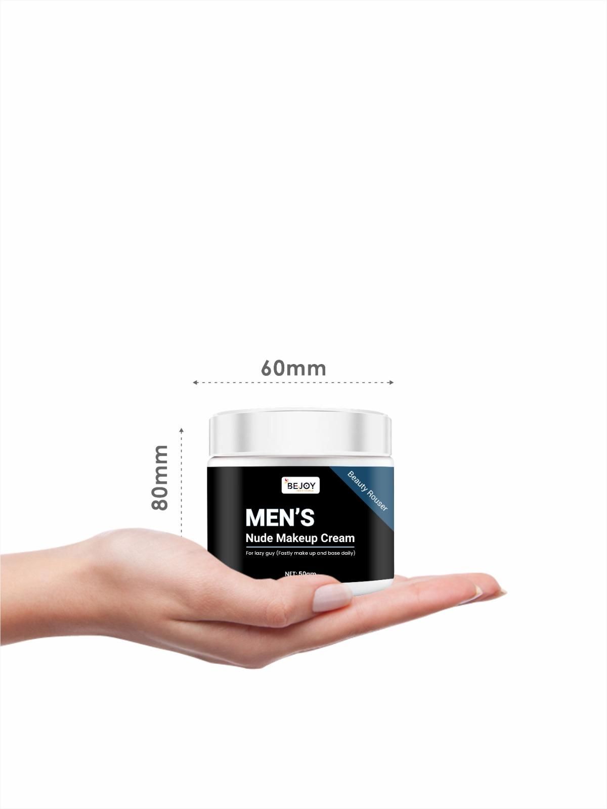 natural look face cream for men, lightweight makeup cream for all skin types, nude tone face cream for daily wear, makeup base cream for men 50gm, skin tone evening cream for men, men’s grooming cream for smooth skin,