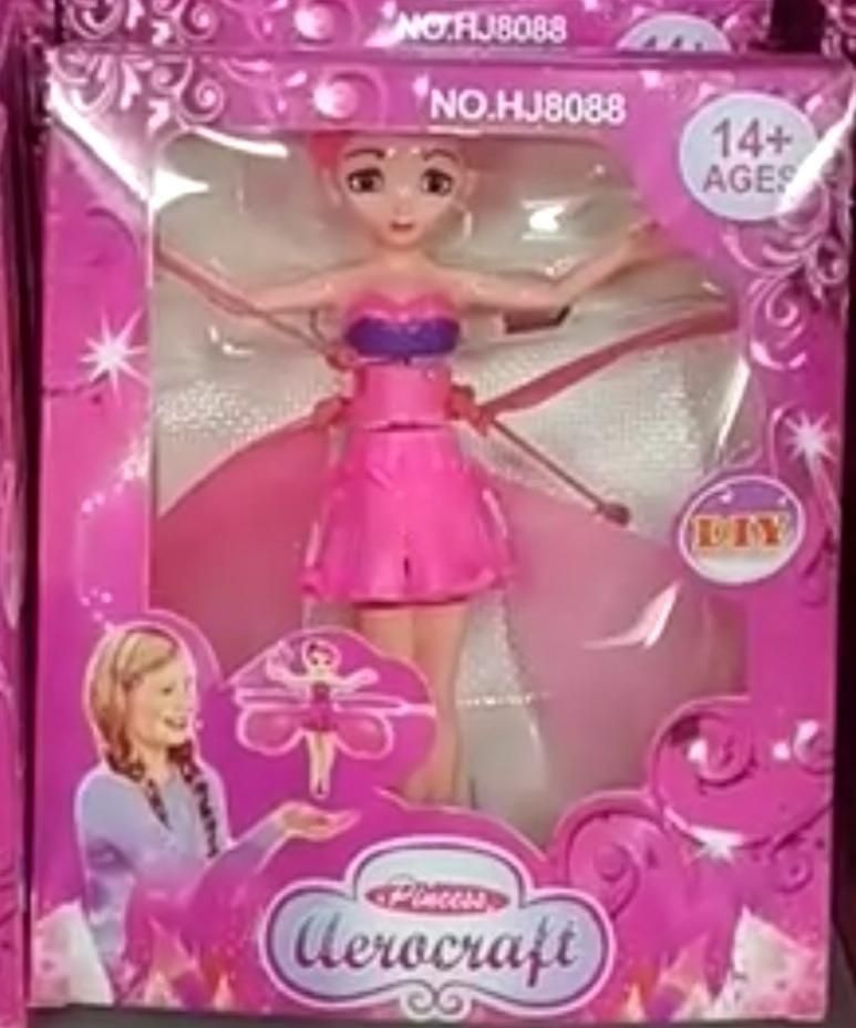 flying fairy LED toy India, girls flying toy gift idea, flying doll with automatic motion detection, fun fairy doll for birthday gifts, fairy princess toy for kids