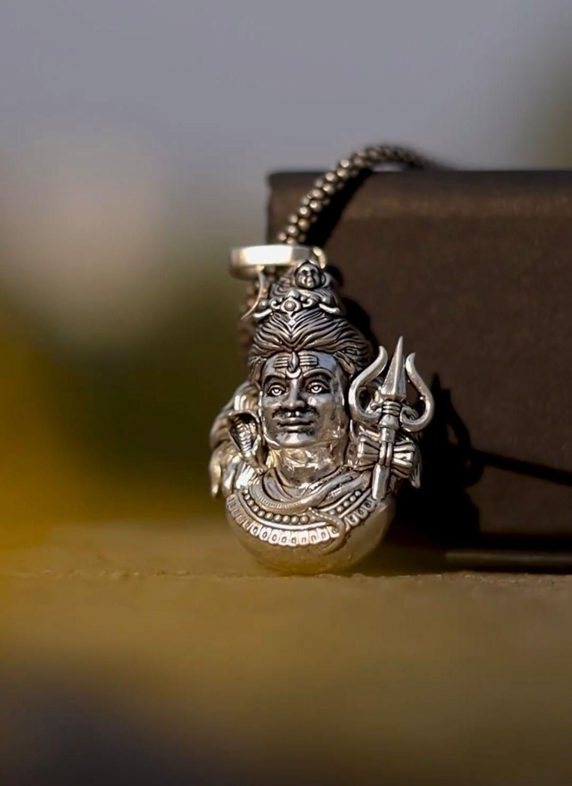 silver alloy shiva necklace, mahadev pendant chain silver alloy, premium shiva pendant necklace for men, silver alloy lord shiva locket chain, men’s mahadev silver alloy jewelry, spiritual shiva pendant with chain, silver alloy devotional necklace for men, mahadev spiritual pendant chain, lord shiva silver alloy necklace for men
