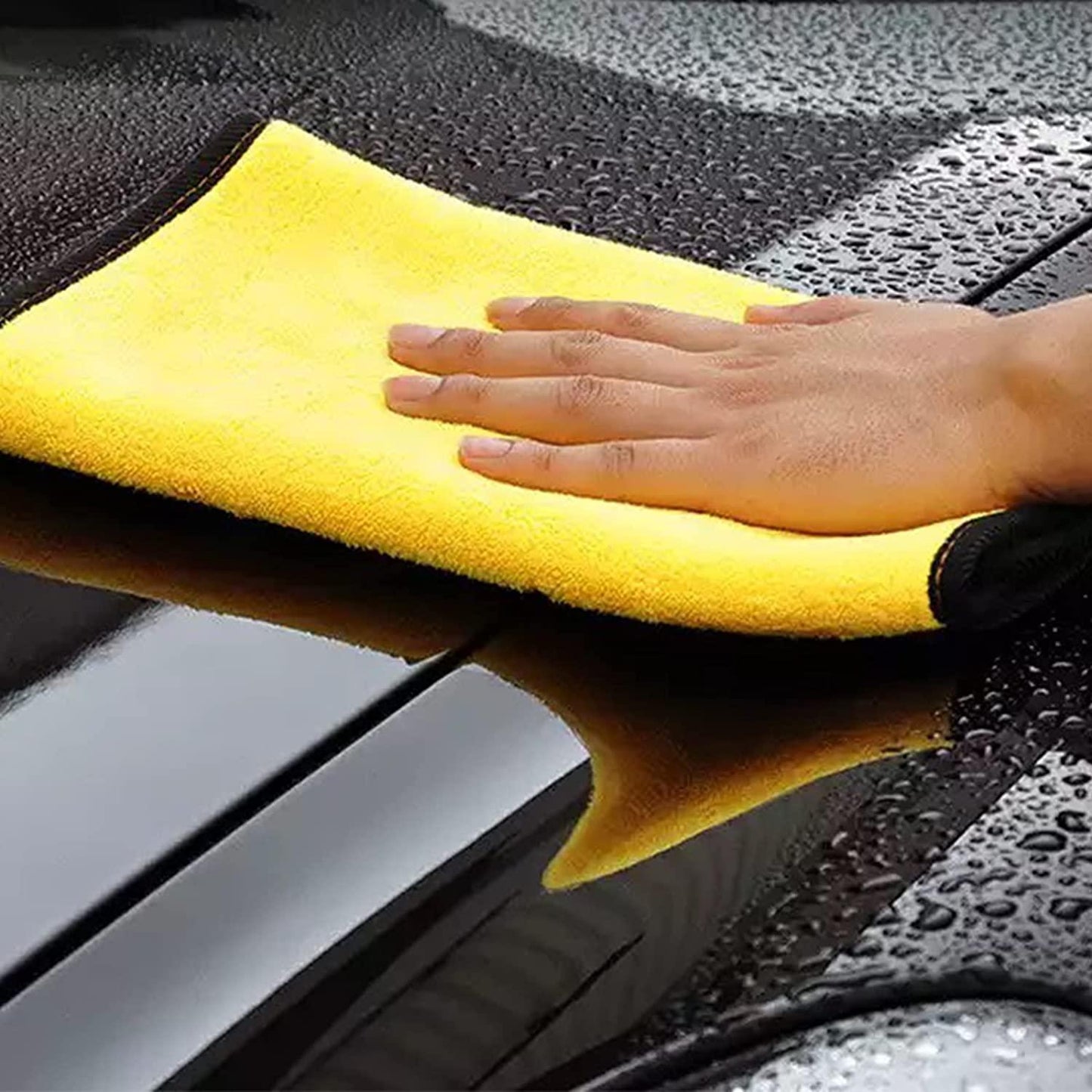 reusable microfiber towel for car and bike wash, microfiber cloth for car polishing and detailing, ultra absorbent car drying towel microfiber, soft microfiber cloth for dusting and cleaning, multipurpose microfiber cleaning towel for car interiors, heavy duty car cleaning microfiber cloth, microfiber cloth pack for home and car use
