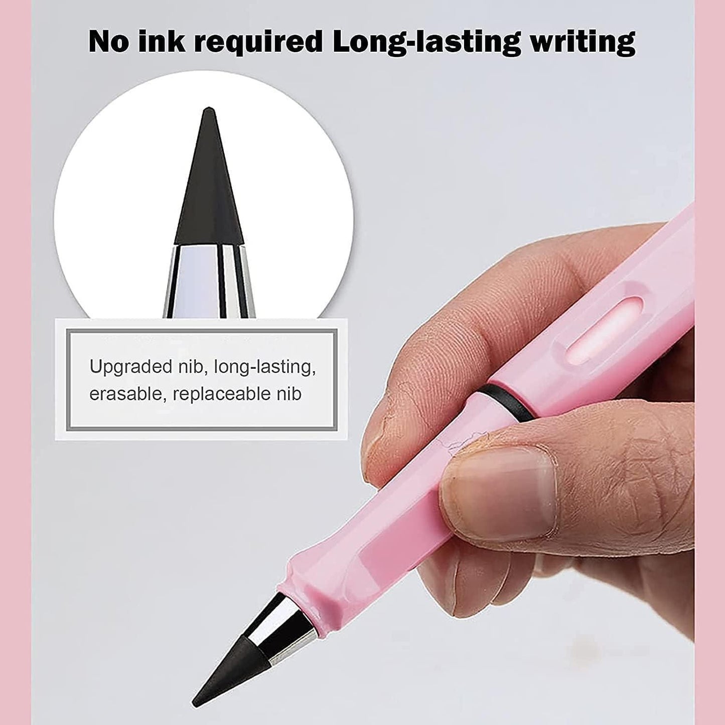 inkless pencil, everlasting pencil, reusable writing pen, metal pencil India, graphite nib pencil, eco-friendly pencil, inkless pen India, sustainable stationery, reusable pencil India, metal writing pen