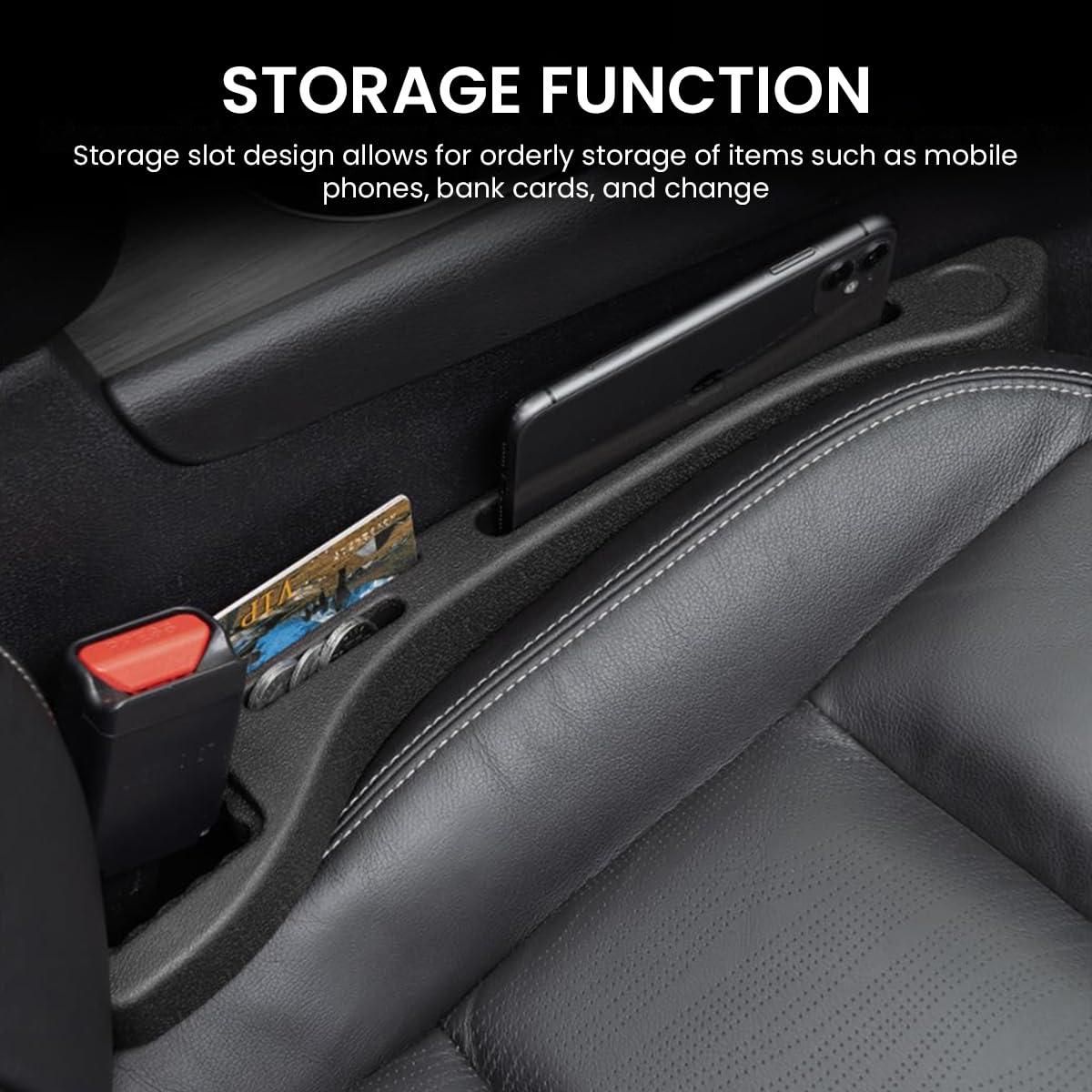 car gap filler and storage pocket for seat crevices, car seat crevice gap filler with organizer black EVA, car seat gap filler organizer for car storage solutions India, black EVA car seat crevice storage pocket filler, car seat gap storage organizer black EVA India, car seat gap filler for keeping things in car crevice India