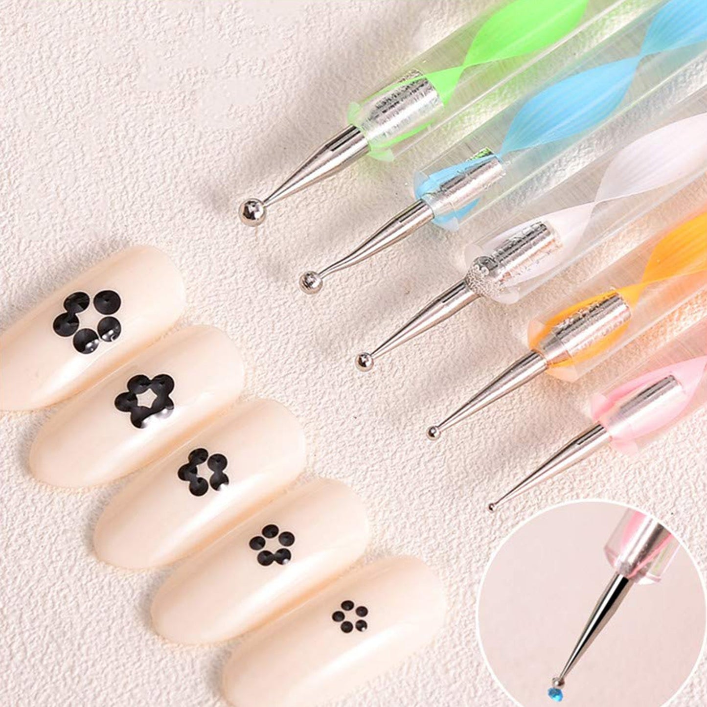 nail art tools, nail dotting pen, nail design pen set,