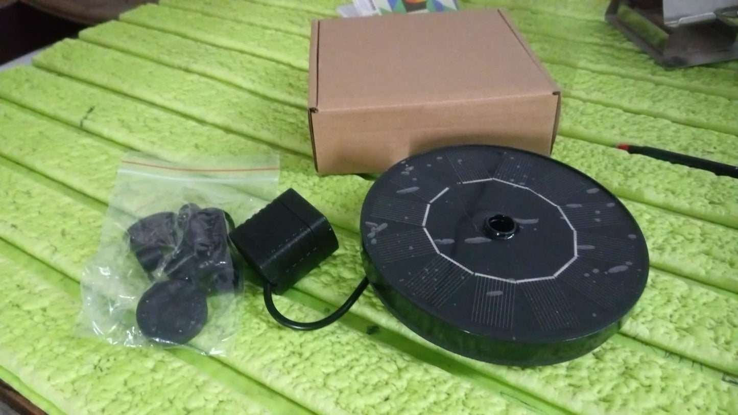 solar fountain pump, garden water fountain pump, floating water fountain, solar powered pump, outdoor water fountain, balcony water fountain, decorative garden fountain, solar birdbath pump, eco friendly fountain pump, multi spray solar fountain, solar sprayer for garden, backyard fountain pump, 1 set solar water fountain