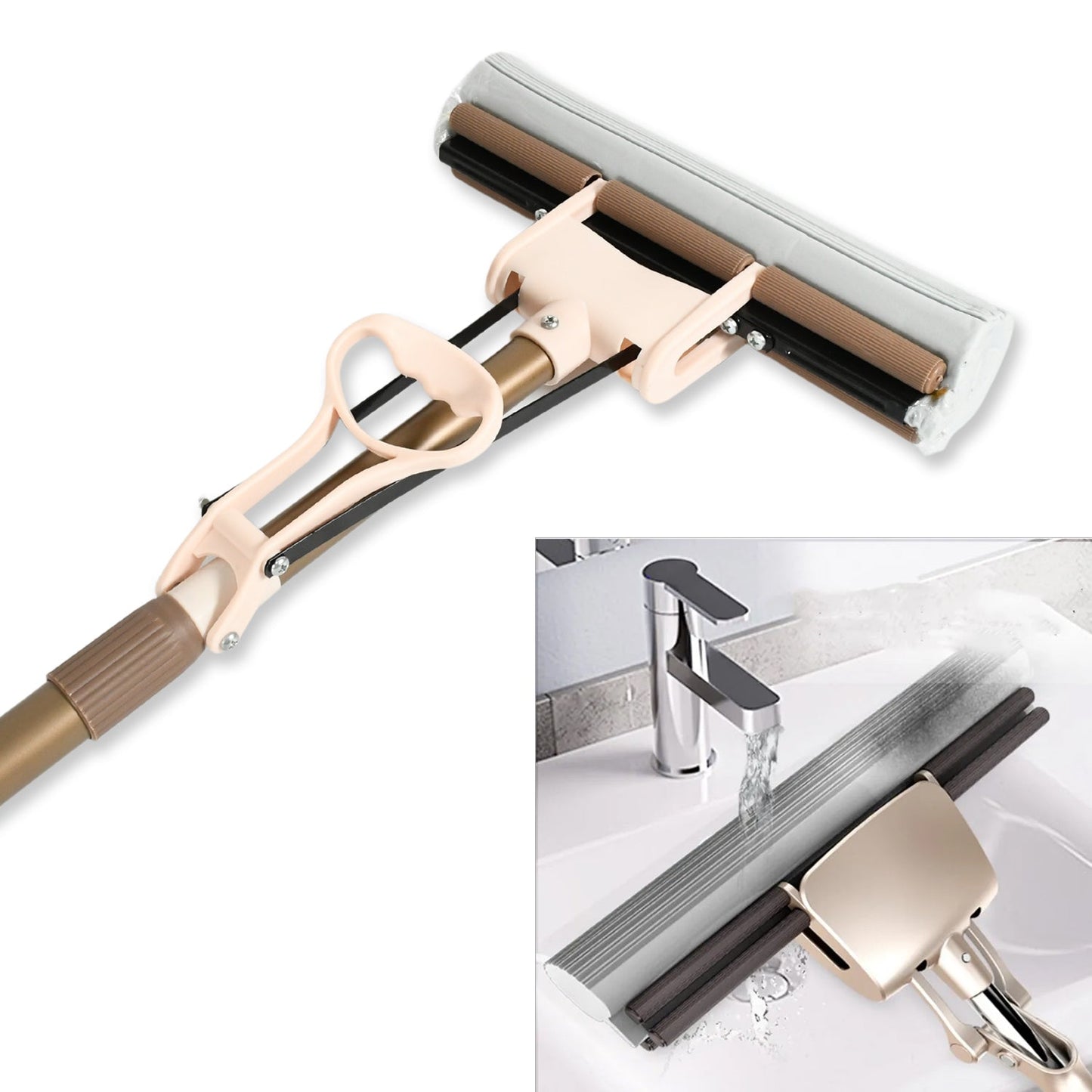 Floor cleaning mop with thick cotton ends to prevent scratches