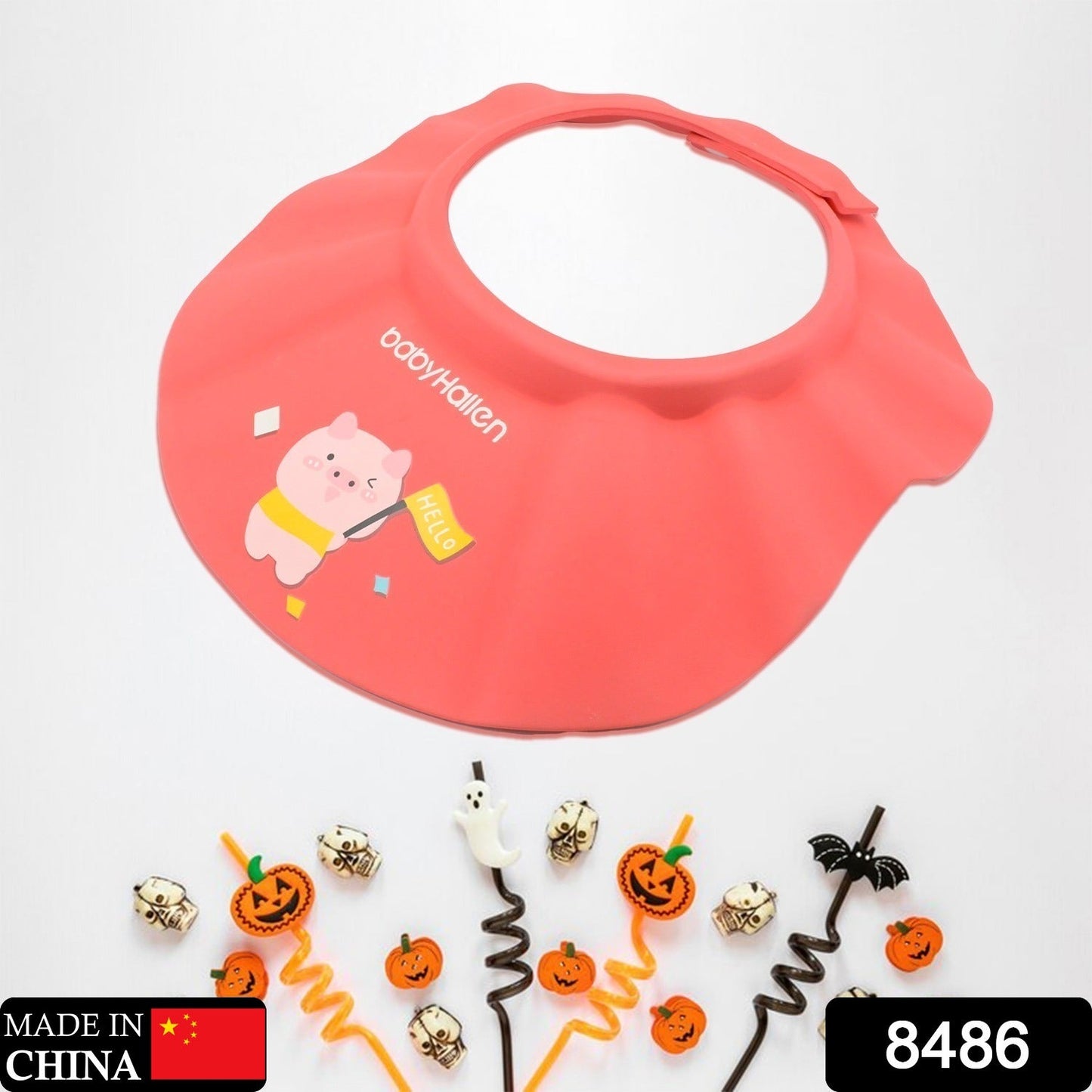 Baby shower cap soft visor hat for toddlers during shampoo wash