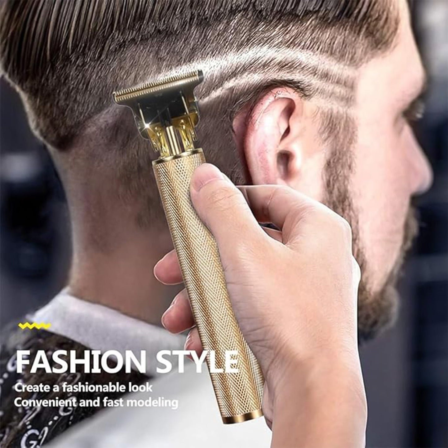 Men’s electric shaving machine and beard trimmer with easy-clean blade and ergonomic handle for daily use