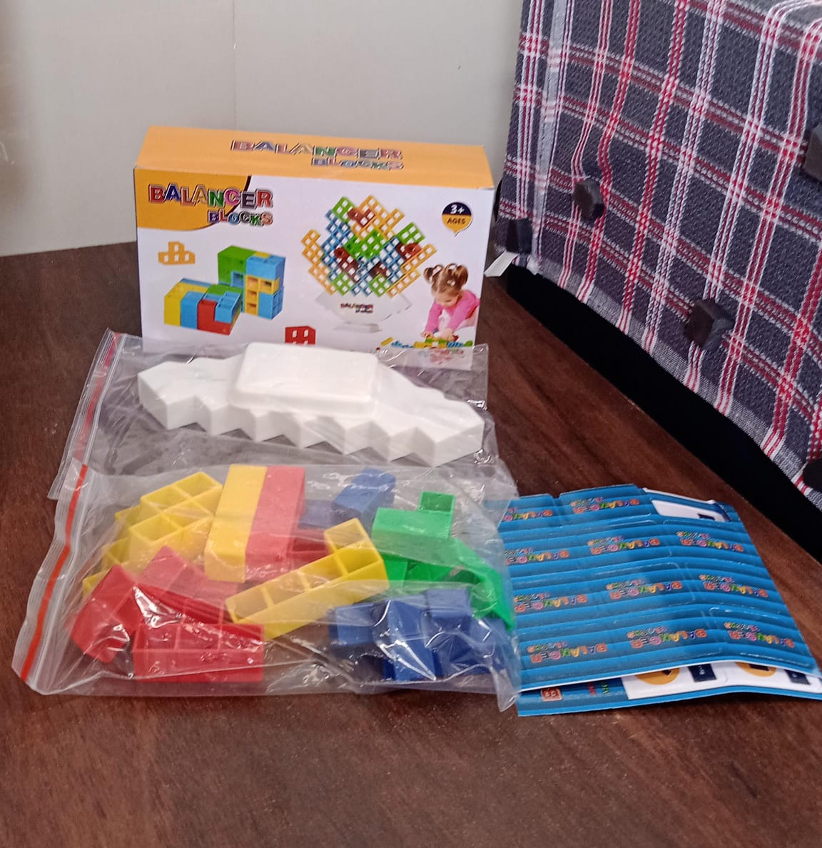 Multicolor portable 3D tower game set for parties and gifts