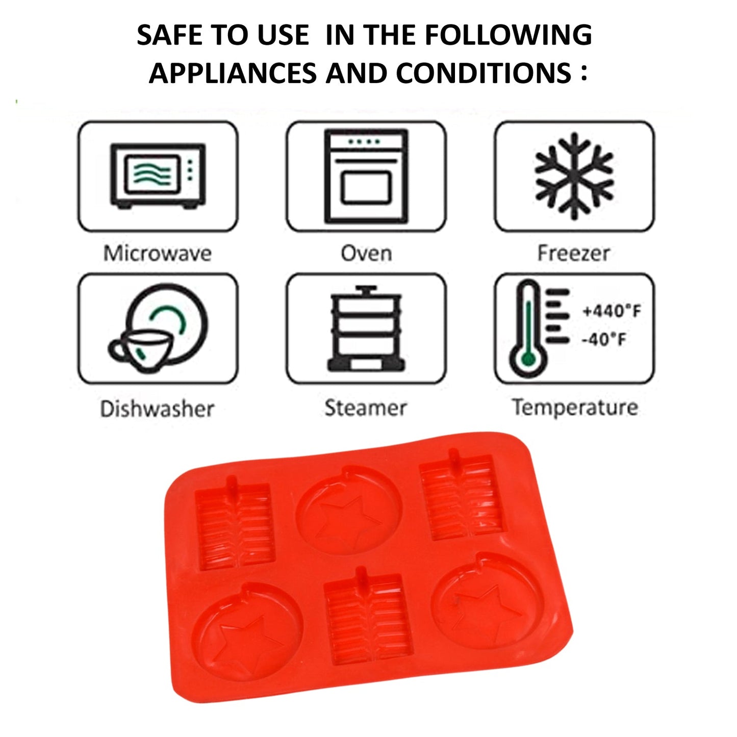 Steps to use the 6 Cavity Chocolate Mold Tray