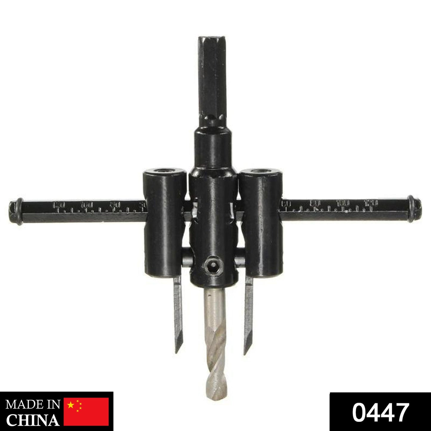 Alloy steel woodworking circle cutter with center drill bits