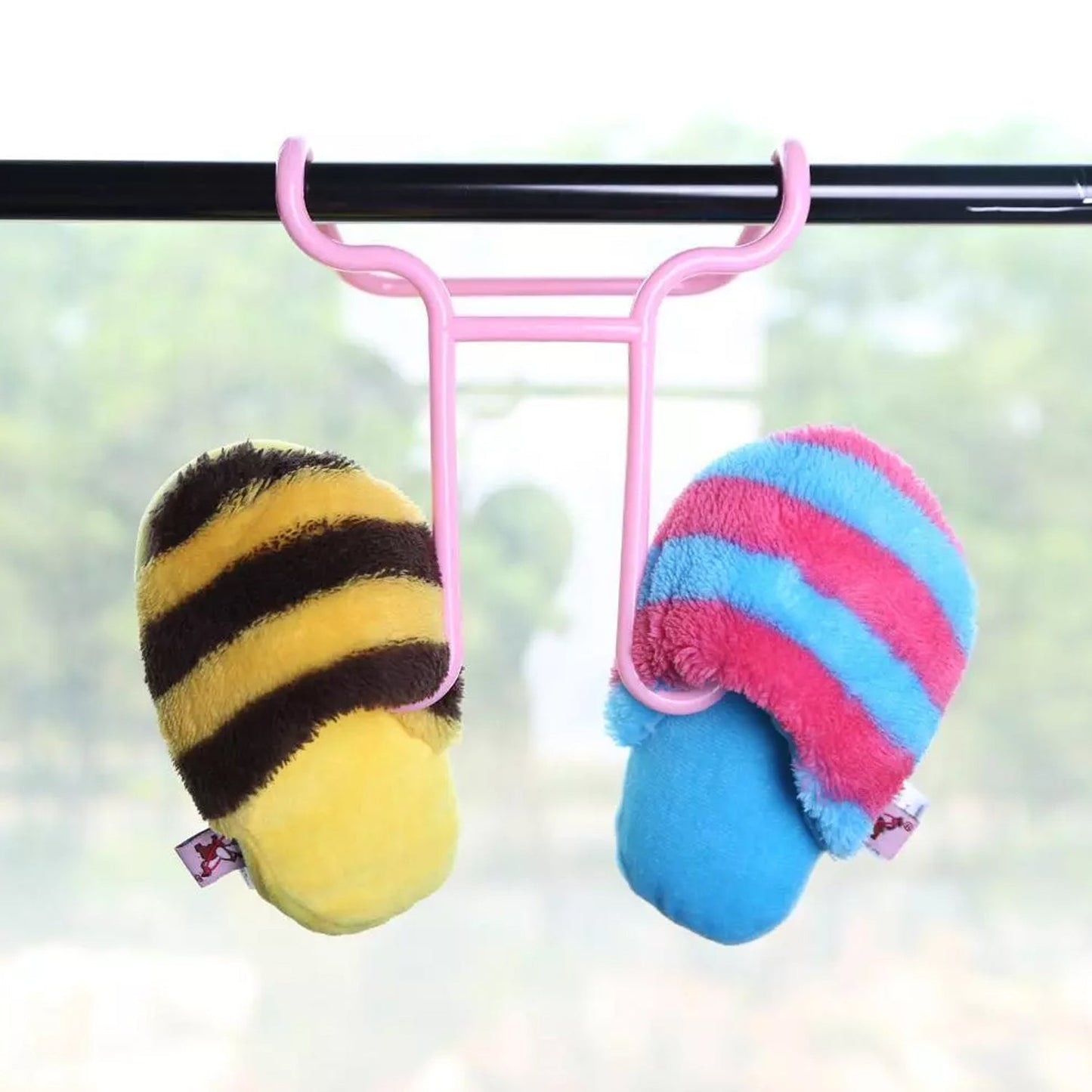 Foldable Shelf Drying Rack with Shoe Storage, Shoe drying hanger rack for placing shoes on airing poles