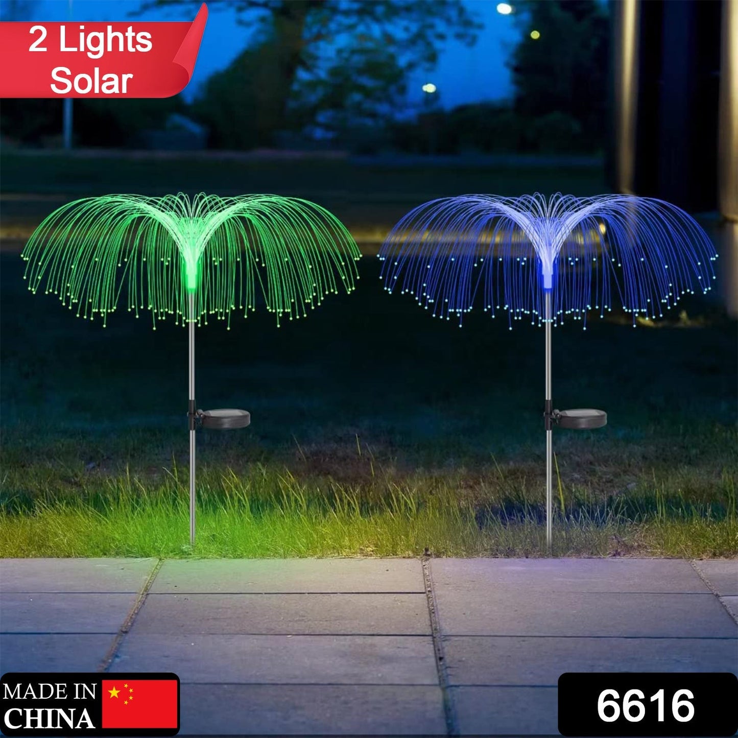 Colour changing waterproof garden solar lights 7 colour RGB