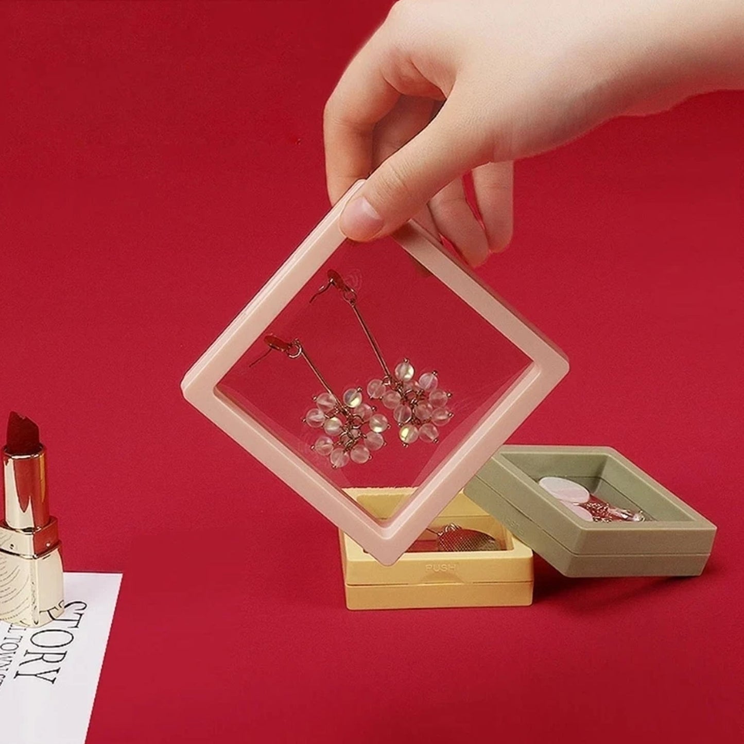 Eco friendly transparent jewelry box for display and gifting