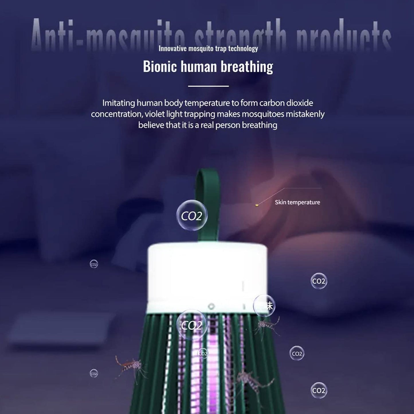 Eco-friendly USB powered mosquito trap for home use