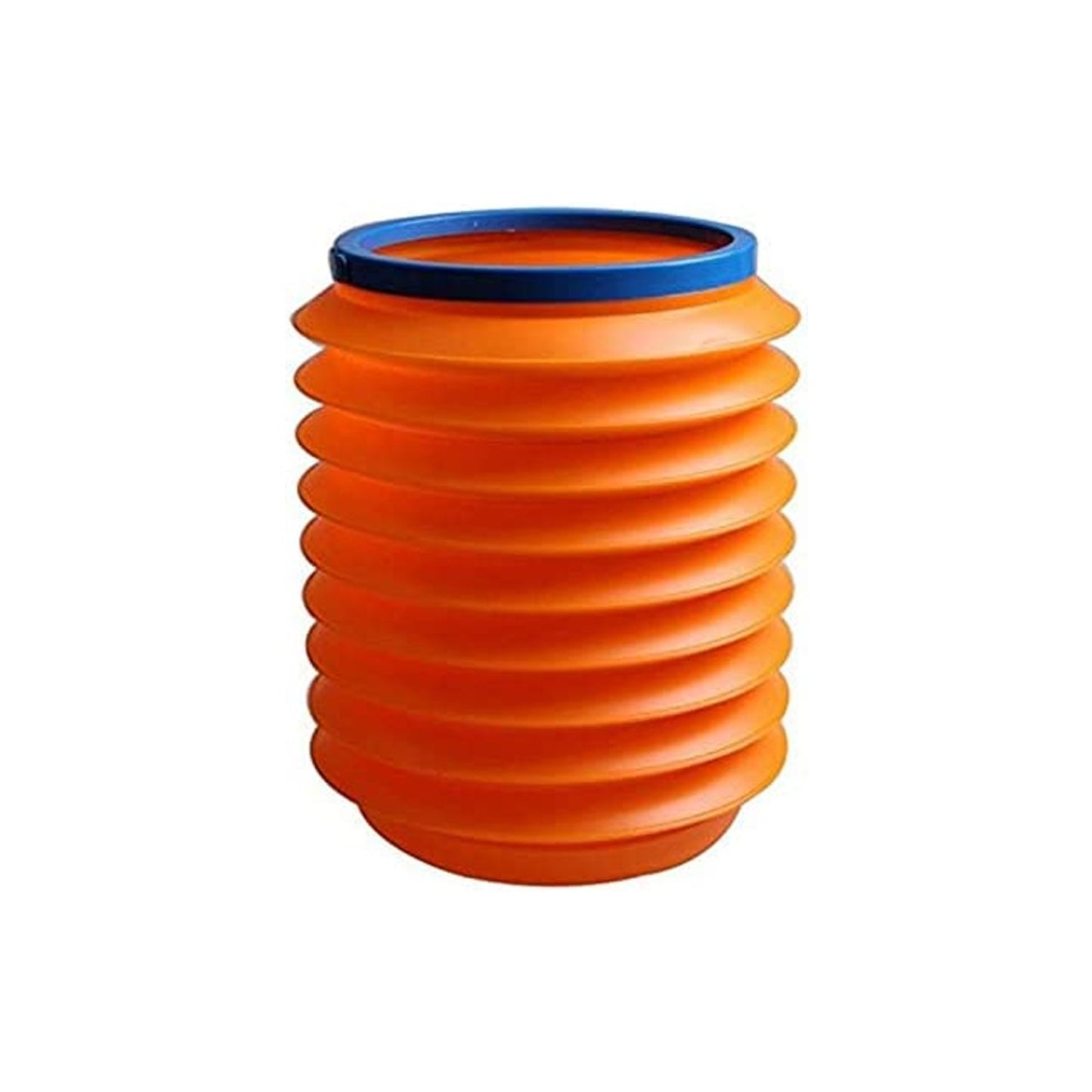 Durable foldable bucket for water storage and trash bin