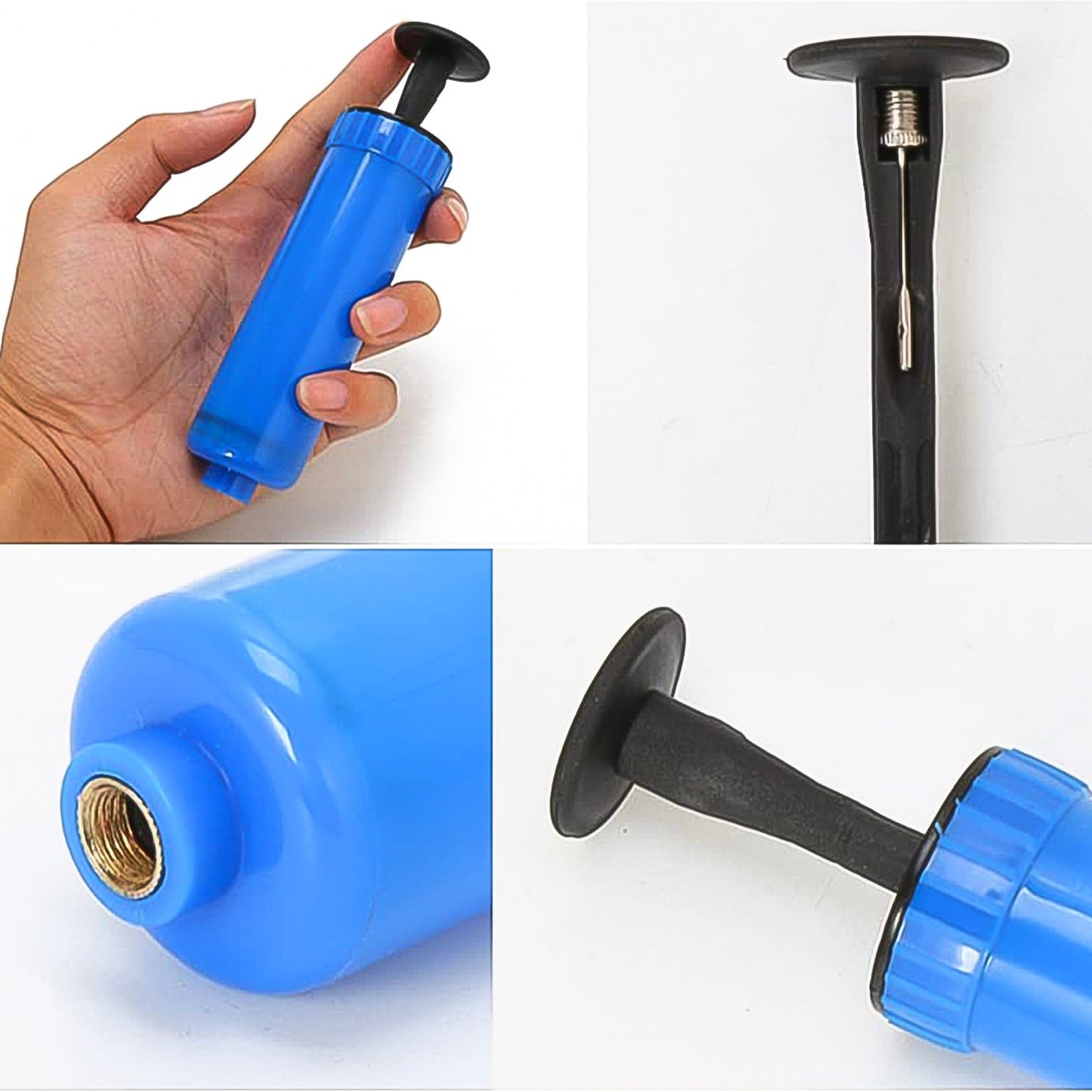 BallBuddy Inflator with Needle, Hand air pump with needle used for inflating balloons and balls