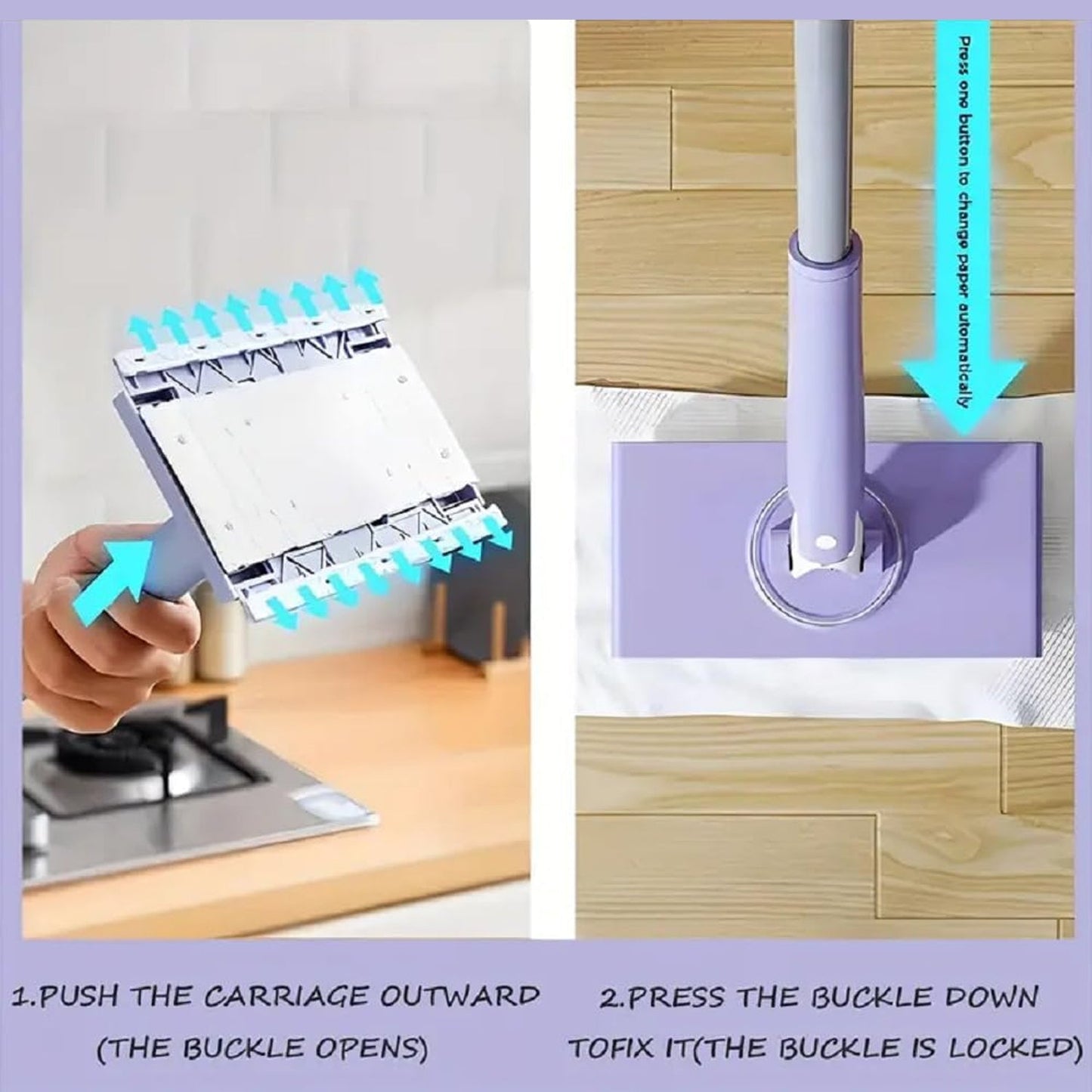 Household mini mop with flexible swivel mop head