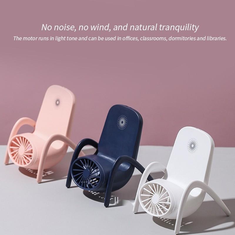 Handheld charging fan with detachable base for flexible use