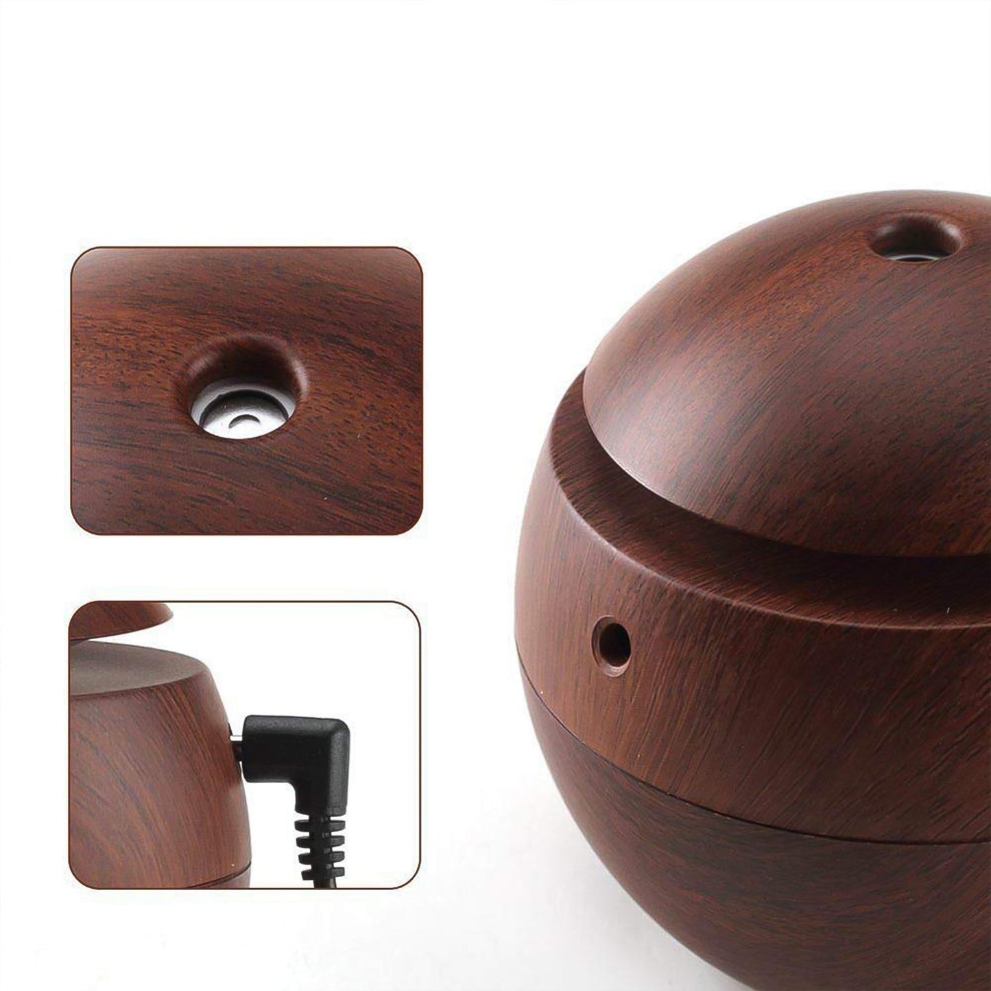 Ultrasonic Bliss Diffuser, Small ultrasonic humidifier for aromatherapy and air quality