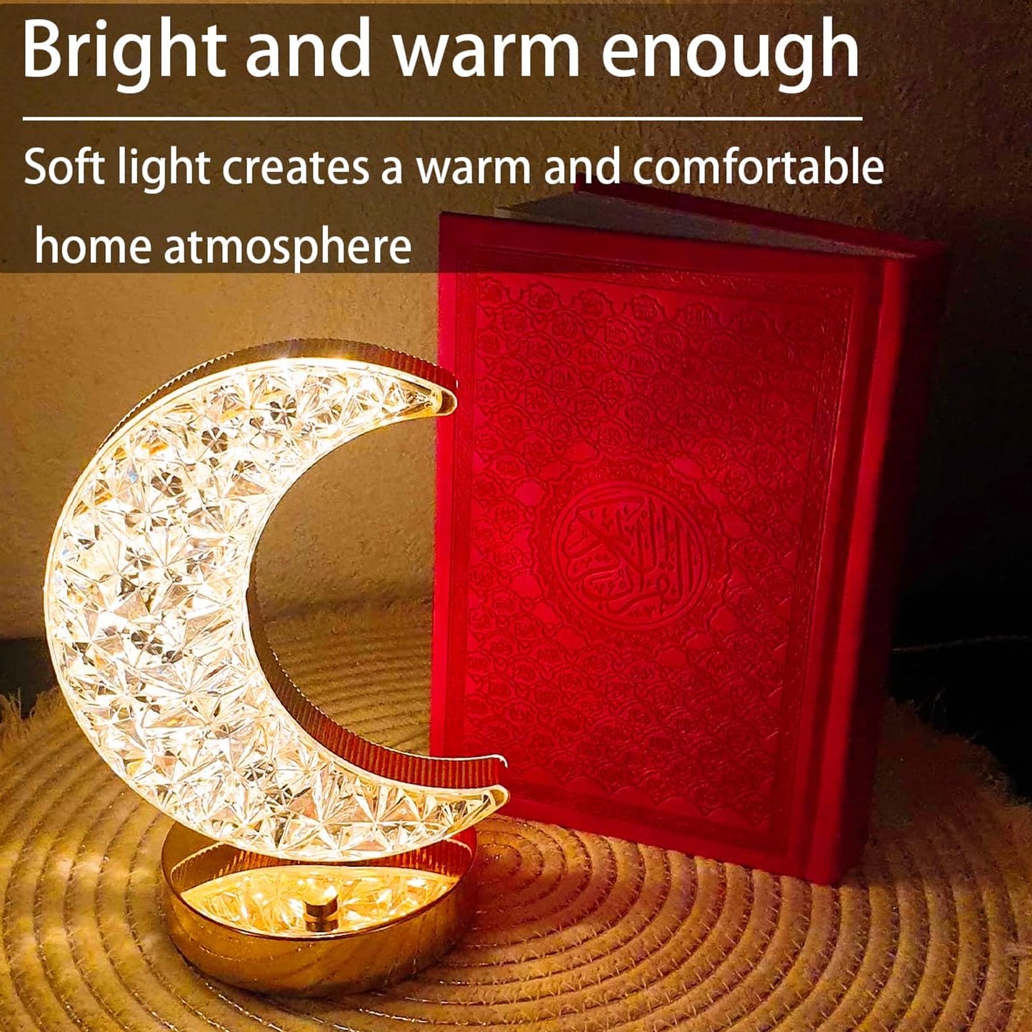 Crystal gift lamp with elegant design for romantic home lighting