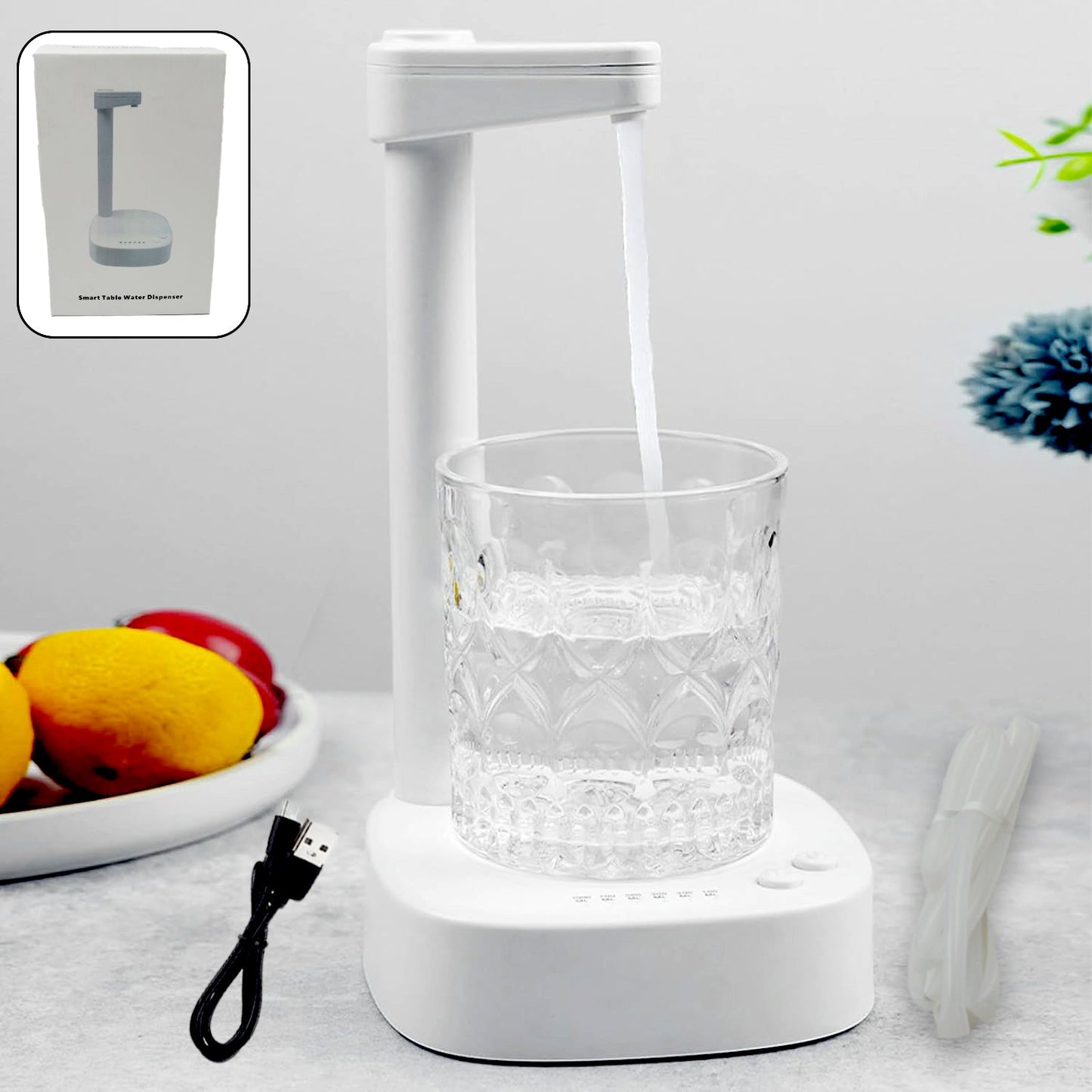 Smart table water pump with built-in lithium battery