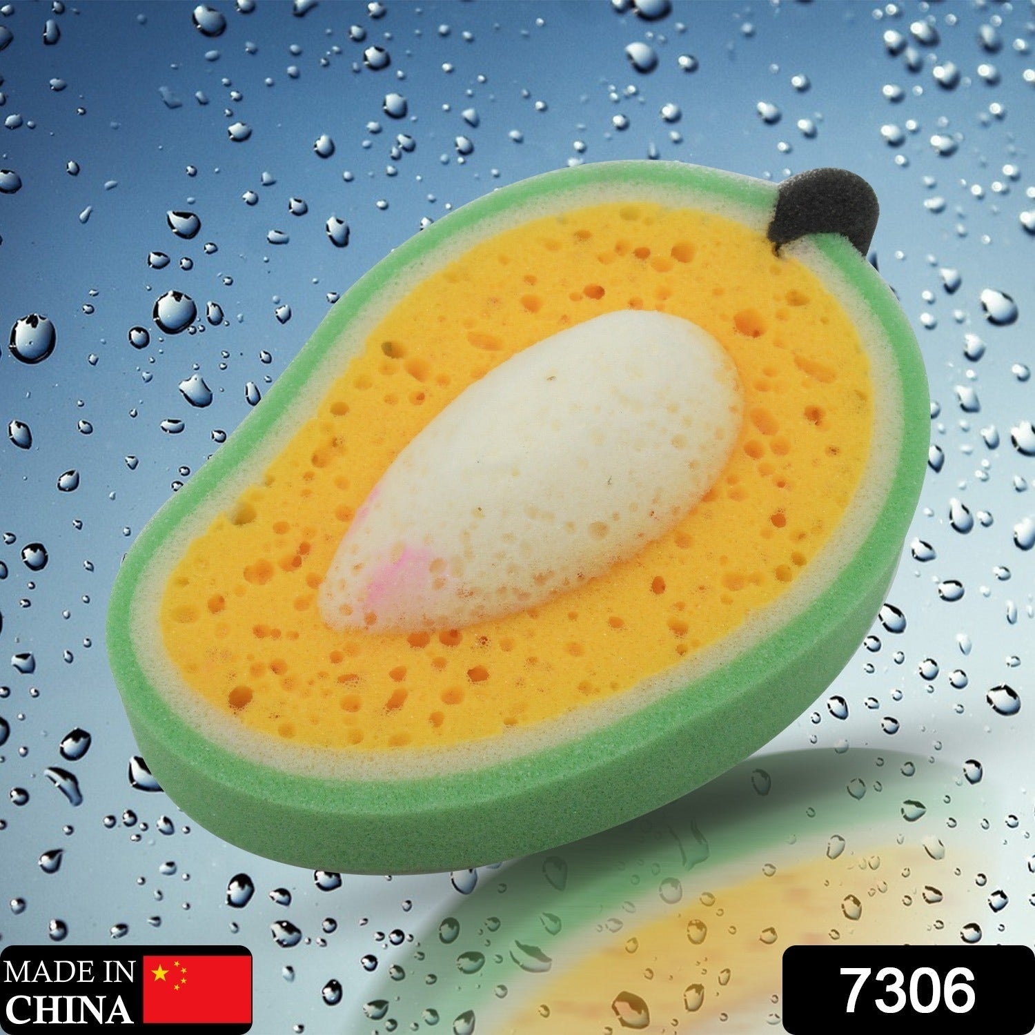 Reusable cleaning sponge with durable foam body