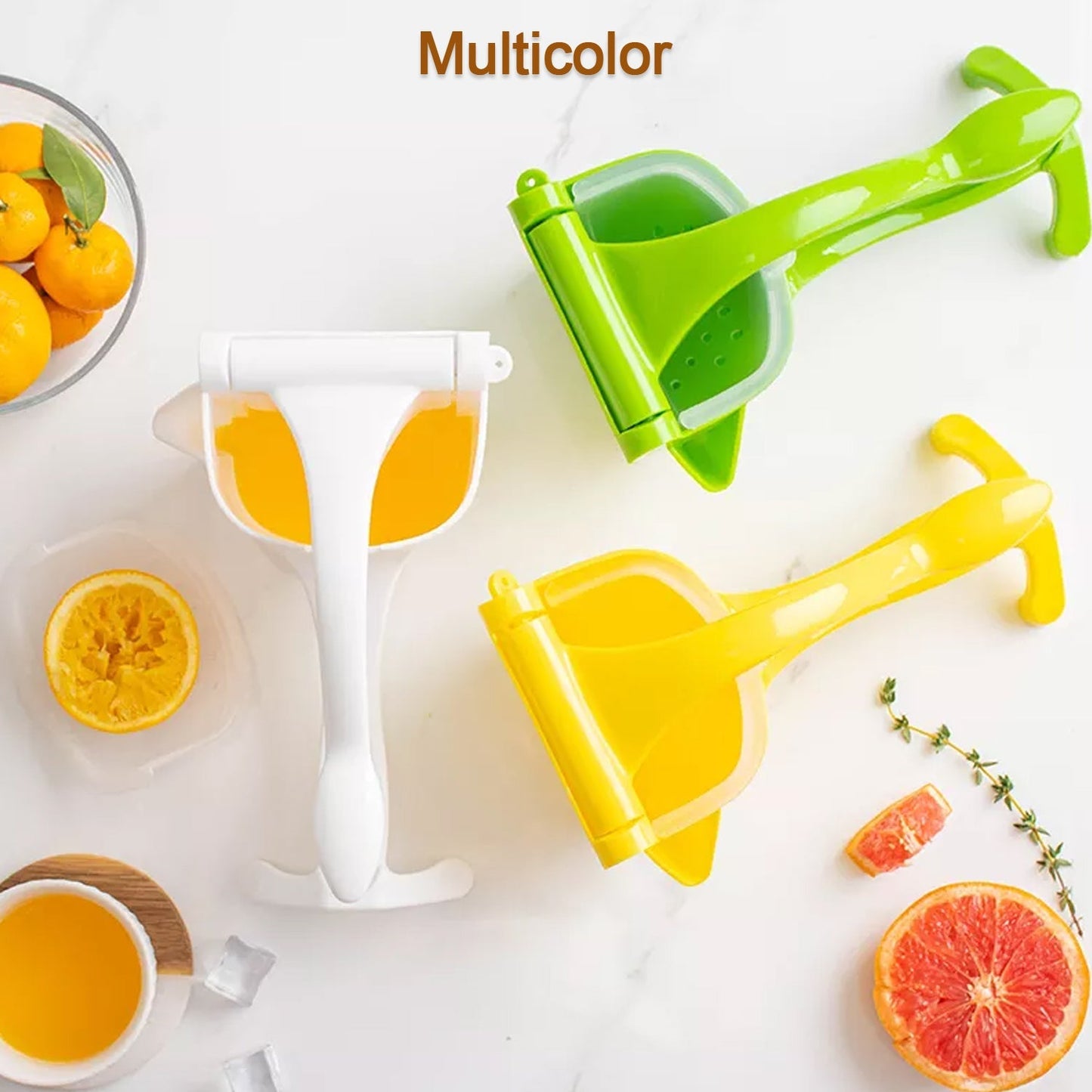Juicing tool with adjustable pulp control screw end