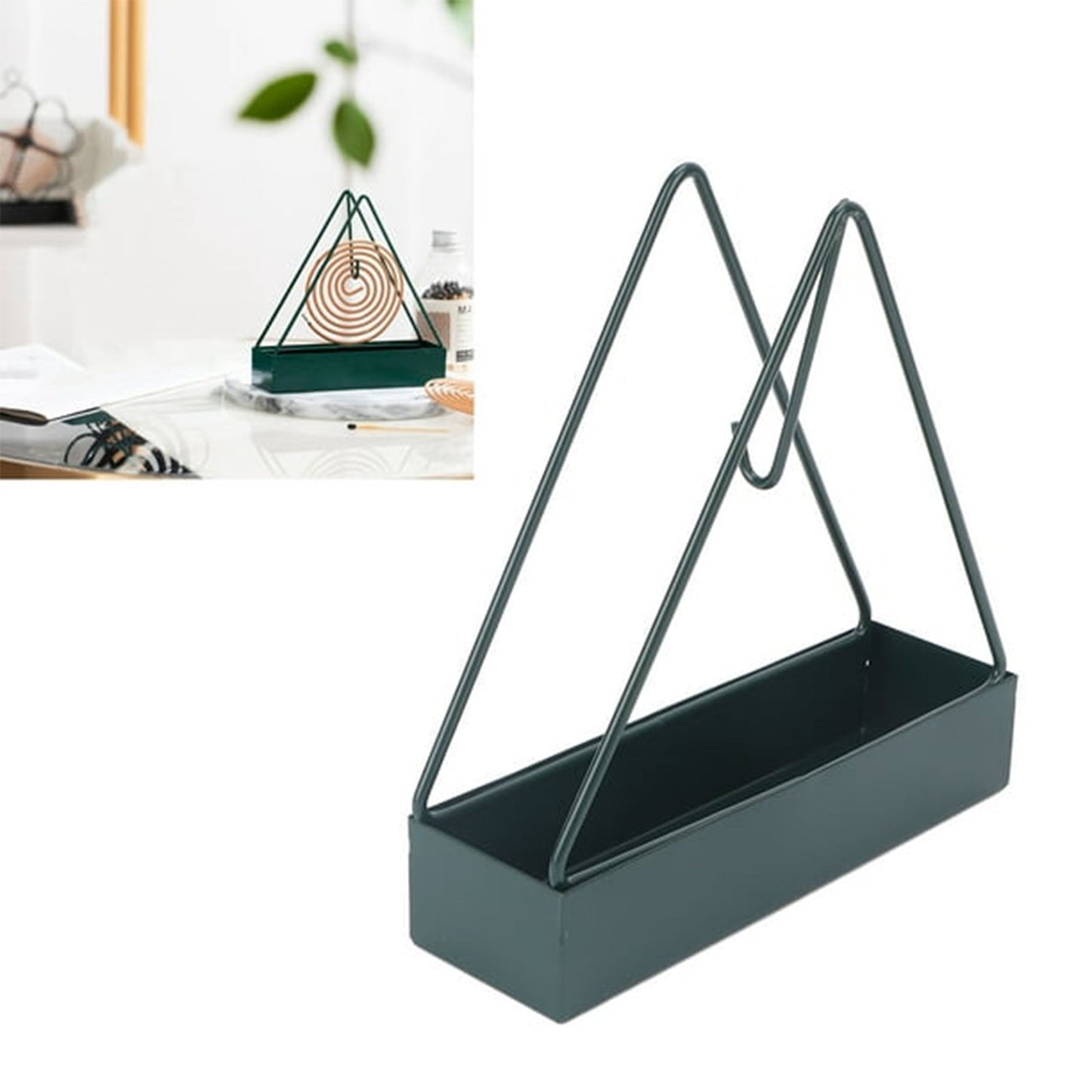 12880 Mosquito Coil Holder Frame Mosquito coil rack for safe burning and ash collection