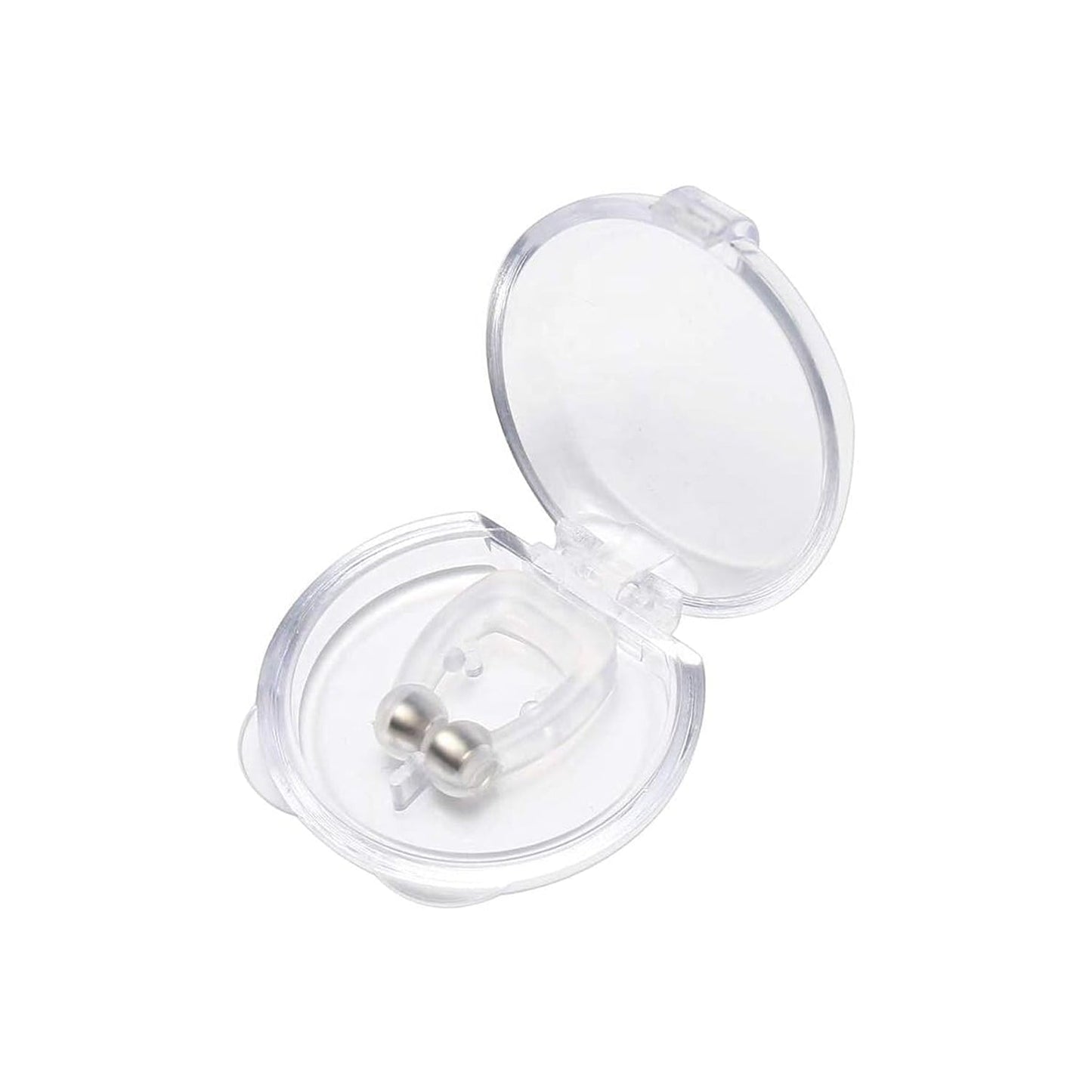 Comfortable magnetic snore stopper clip for nighttime use