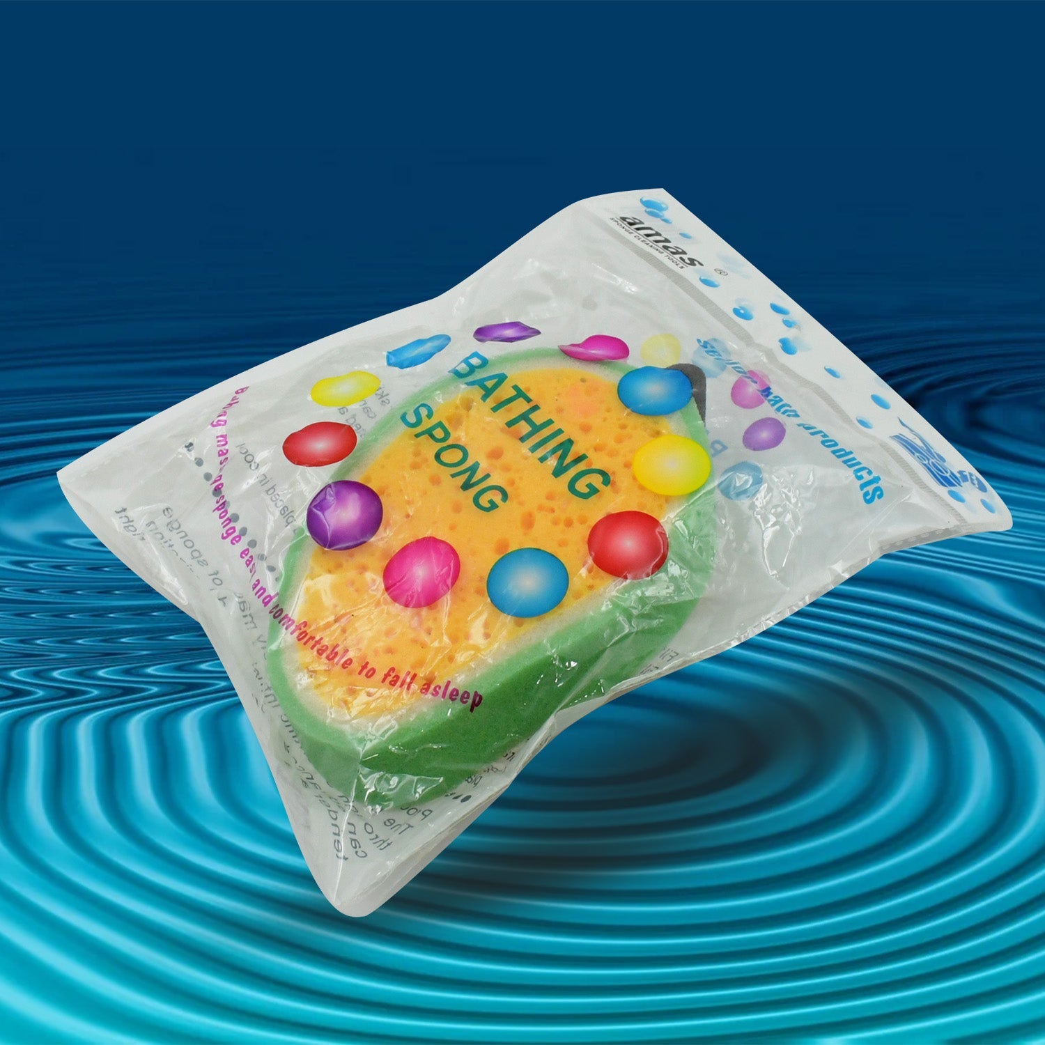 Ergonomic dishwashing sponge with comfortable grip