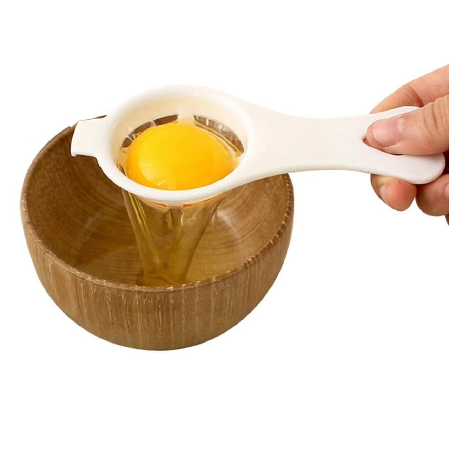 Food-grade wheat straw egg strainer tool for safe and eco-friendly use in Indian kitchens