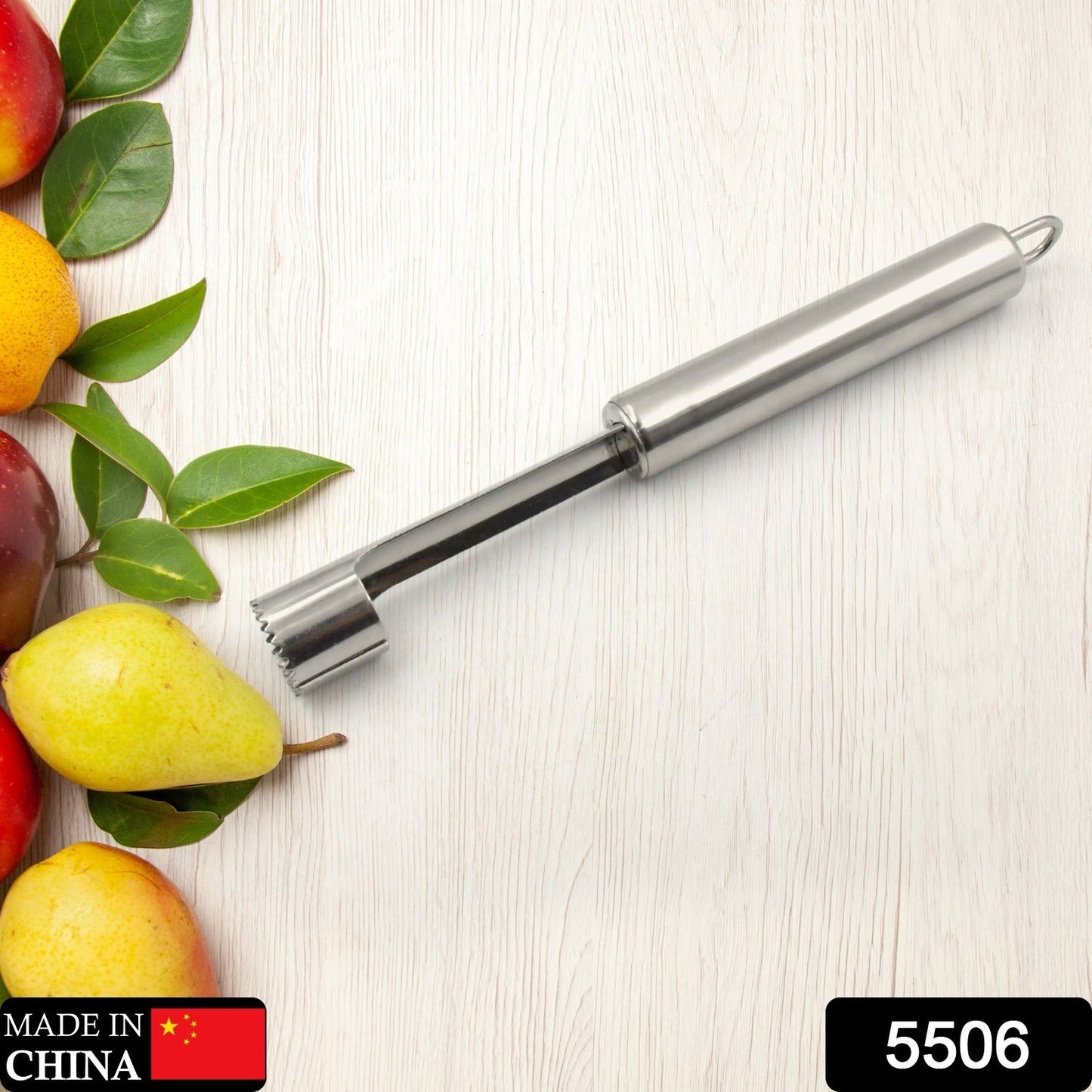 Sharp apple corer kitchen tool for quick fruit preparation