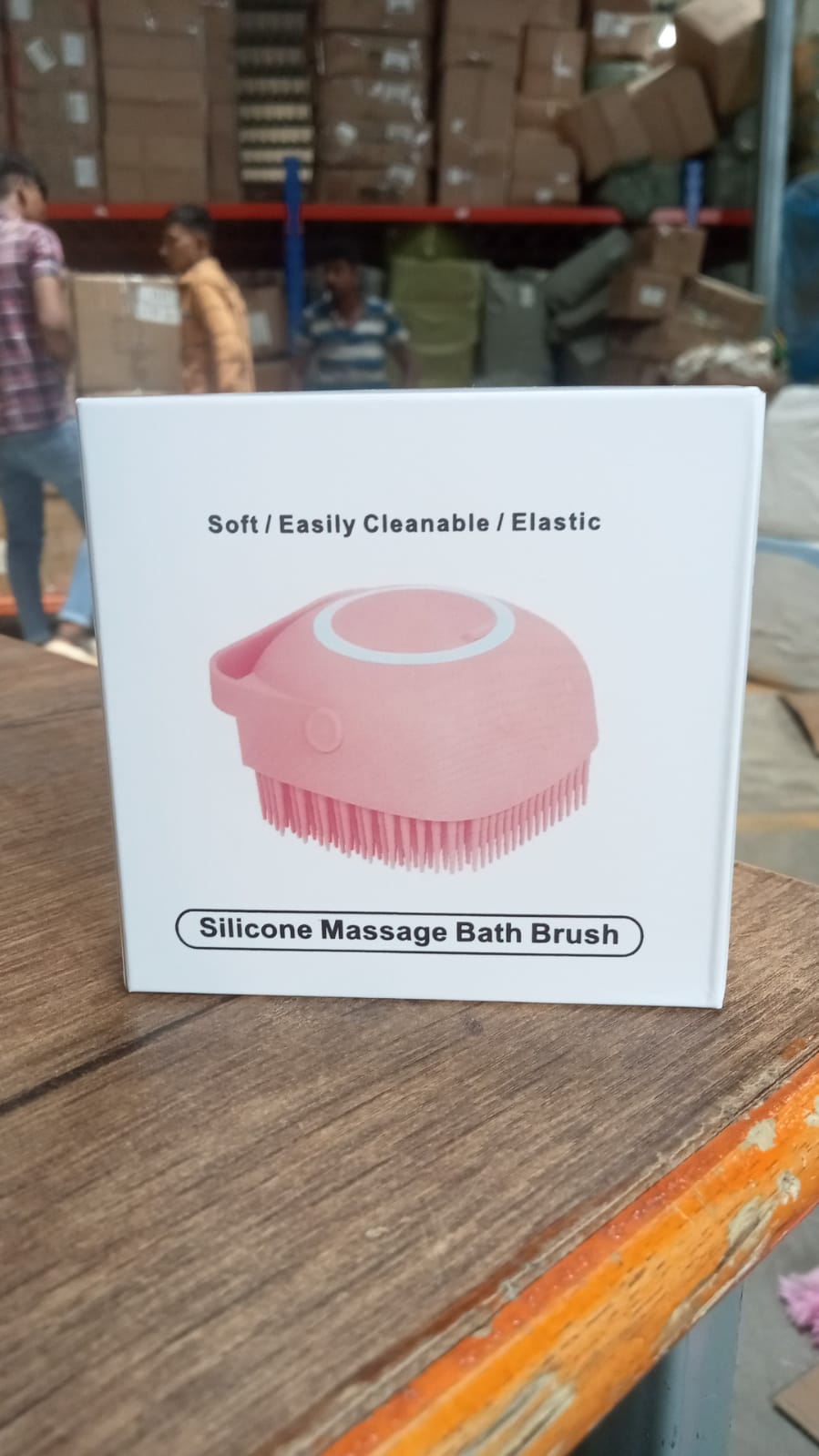 Gentle skin-friendly silicone body brush suitable for adults and kids for soft exfoliation