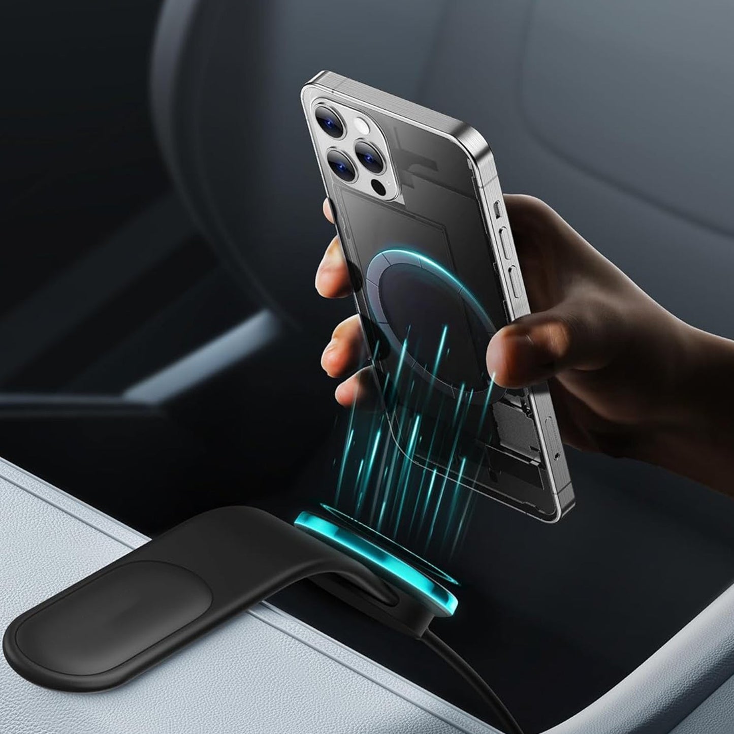 iOttie Easy One Touch Wireless 2, Strong magnet car mount wireless charger steady on bumpy roads