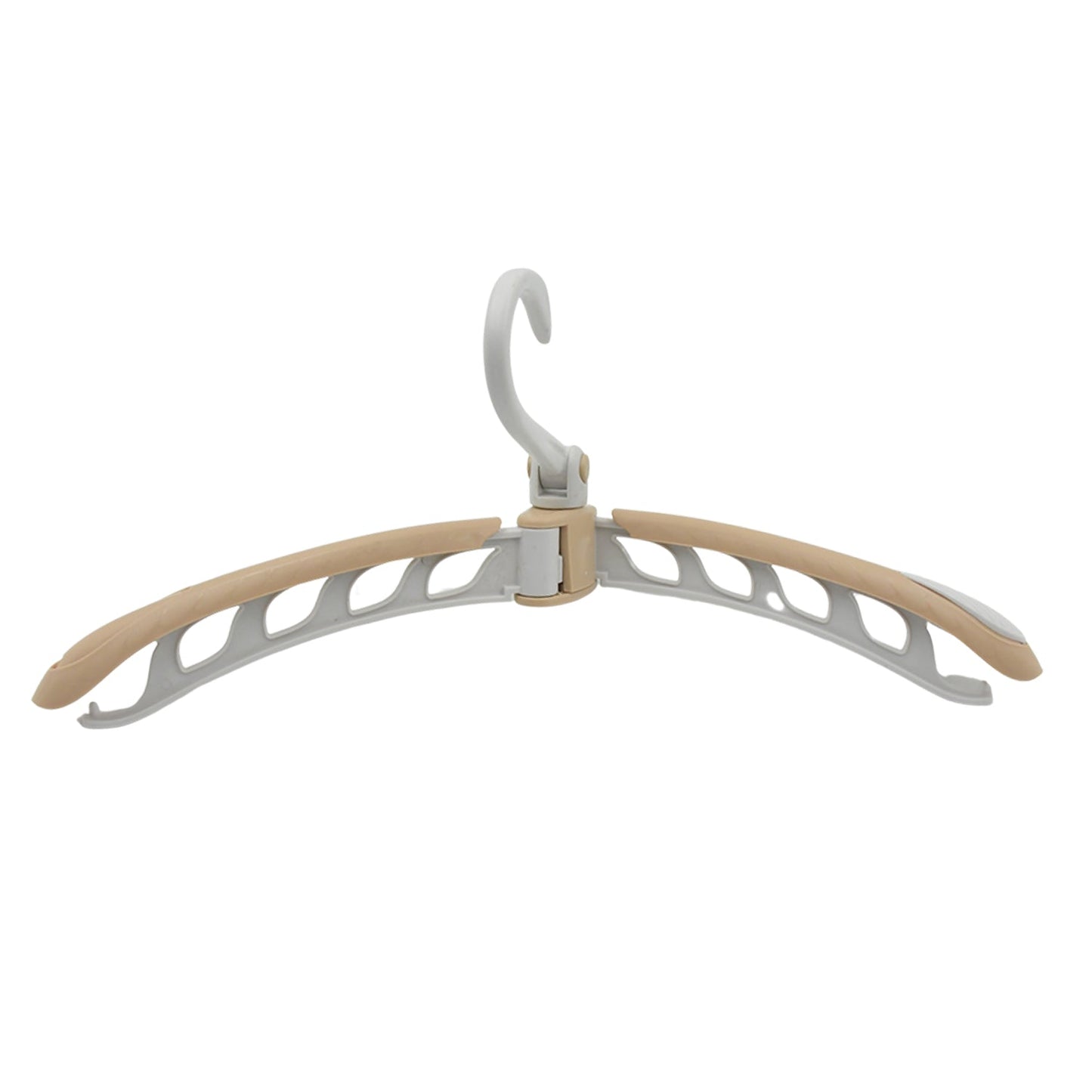 Rotating clothes hanger made of eco-friendly plastic, compact for easy storage in luggage