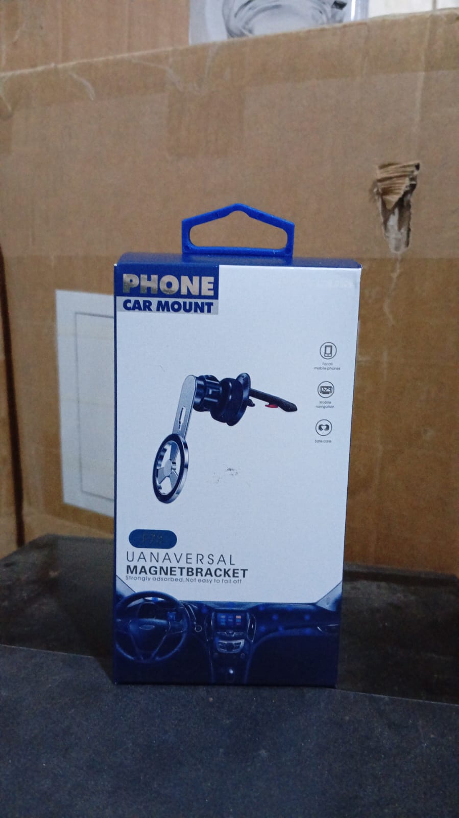 Car air vent phone holder 360 rotating secure smartphone grip