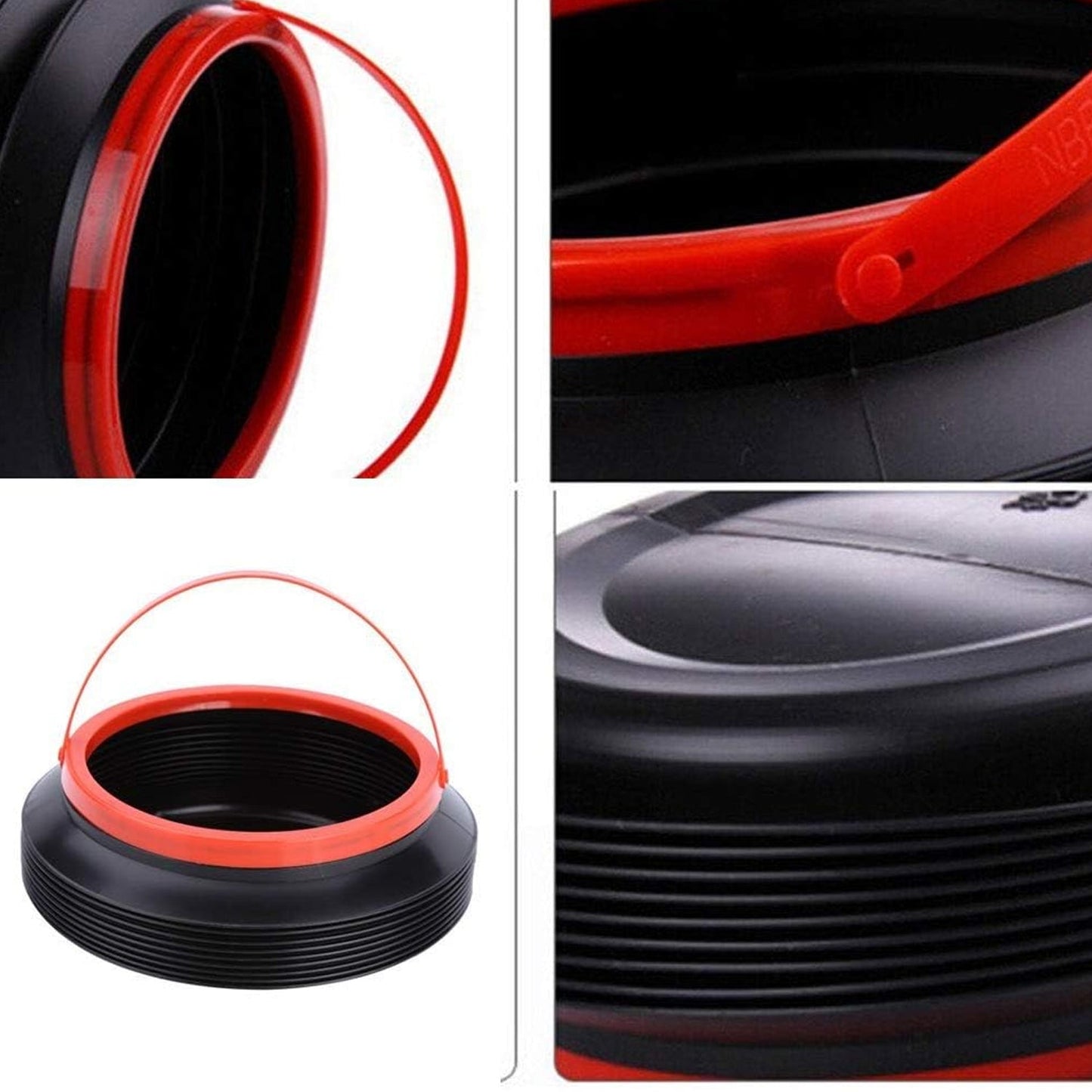 Compact foldable bucket for car trash and kitchen use