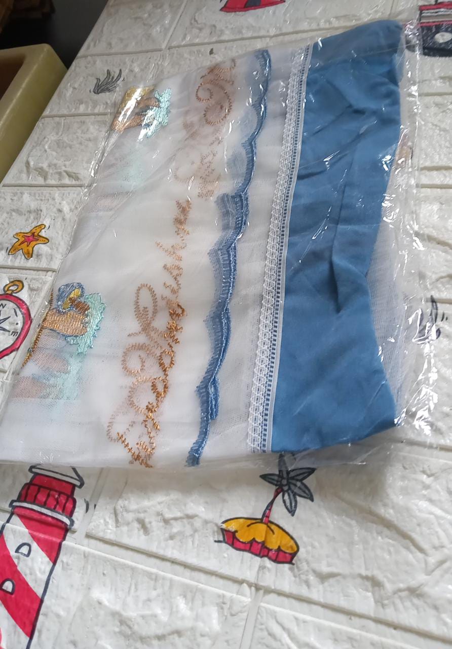 Premium embroidered air conditioner cover with tight stitching design