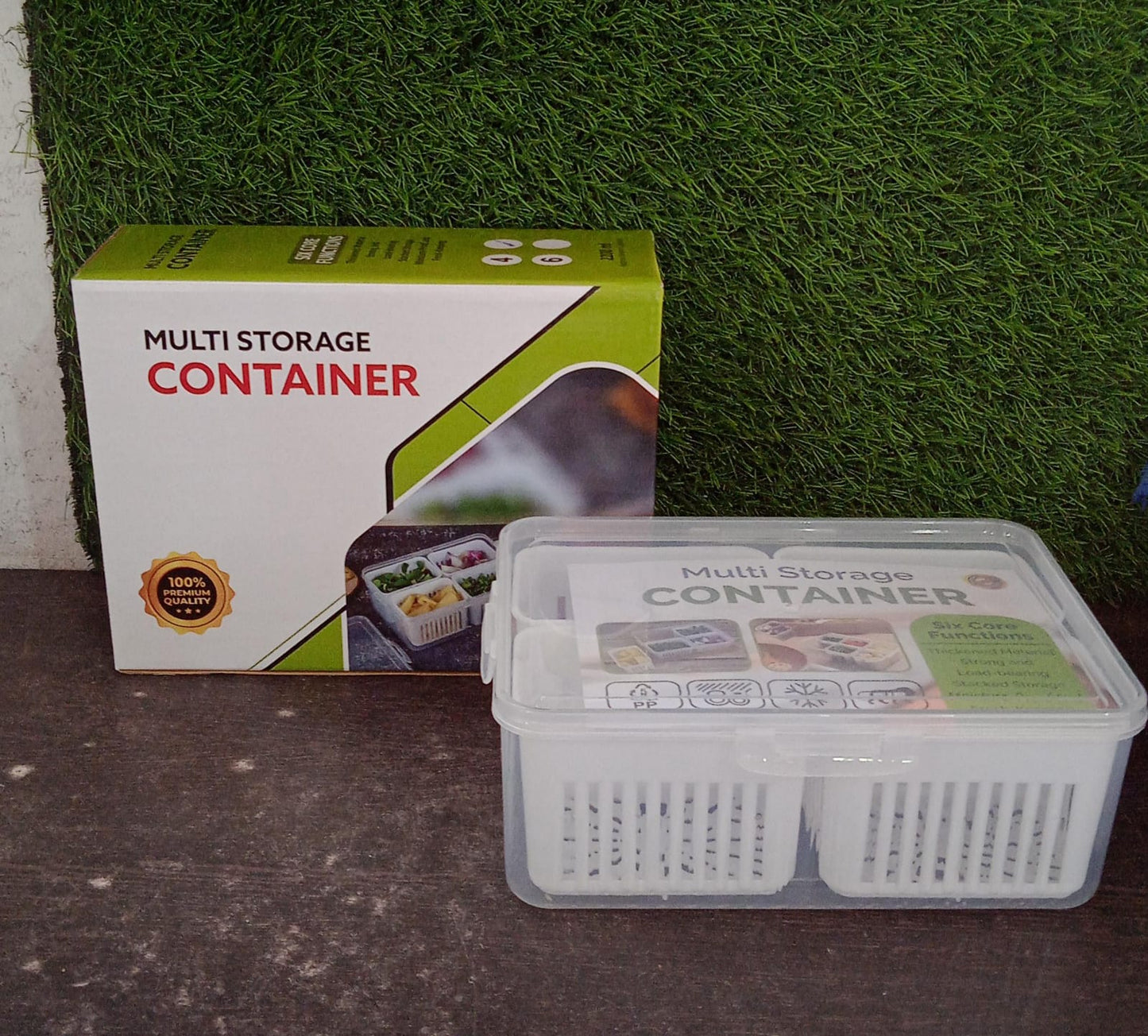 Airtight vegetable crisper box for kitchen storage