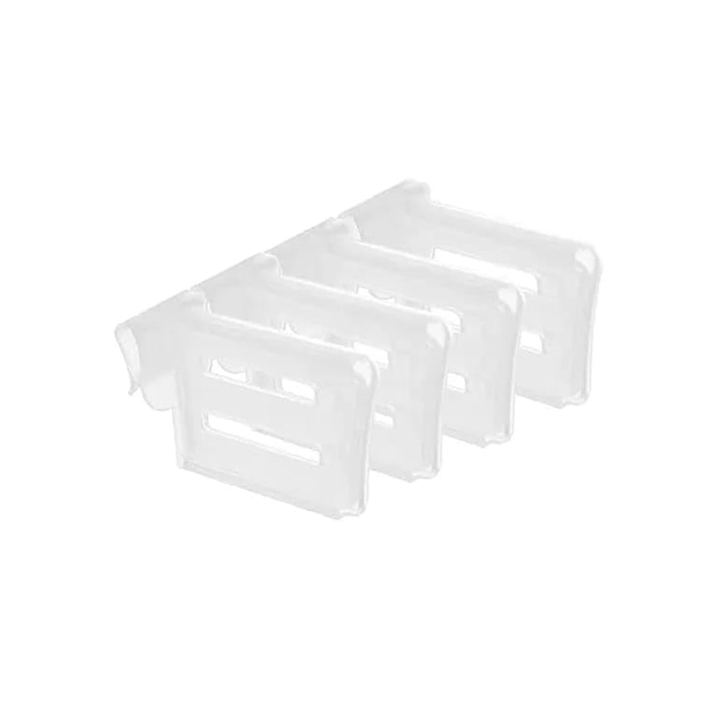ChillDivide Shelf Clip, Plastic fridge organizer clips used for neat storage in drawer