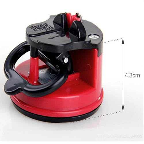 Sharpener with suction cup, kitchen knife sharpener, 3 stage knife sharpener India, manual knife sharpening tool, portable knife sharpener, handheld sharpener, chef knife sharpener, fiber knife sharpener, multicolor knife sharpener