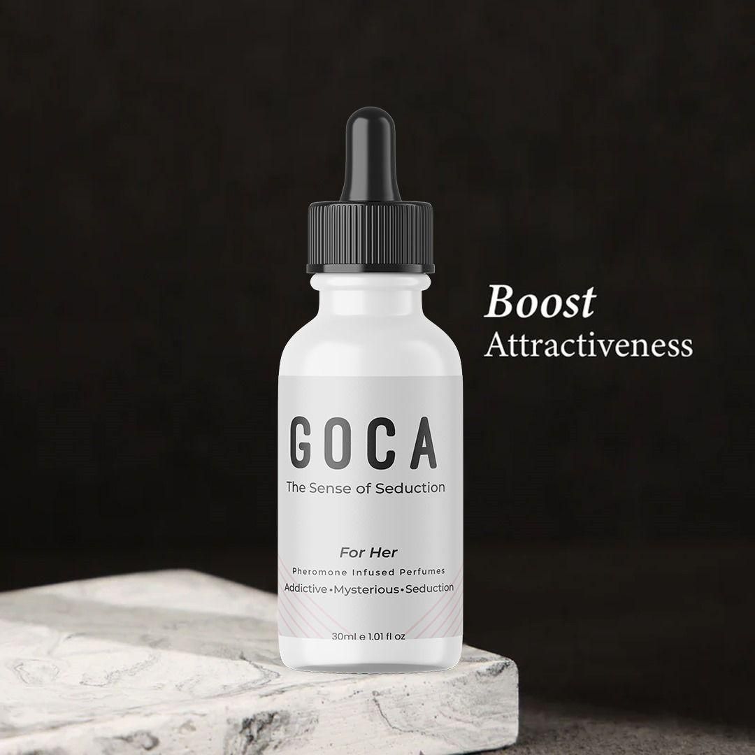 GOCA The Sense of Seduction perfume price in India, top women’s pheromone perfumes in India, perfume for women that attracts men India, GOCA seductive scent for romantic wear, long-lasting perfume for women with pheromones, buy pheromone perfume for women online India