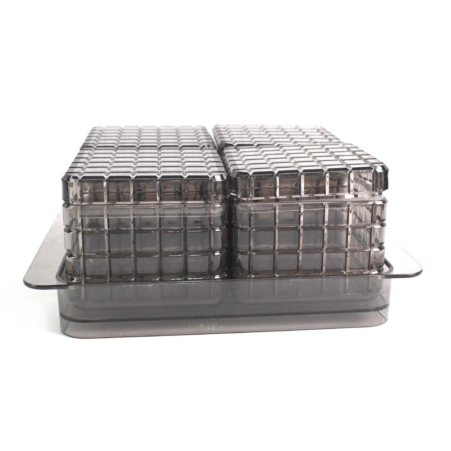 Ganesh acrylic container set for dry fruits with airtight lids