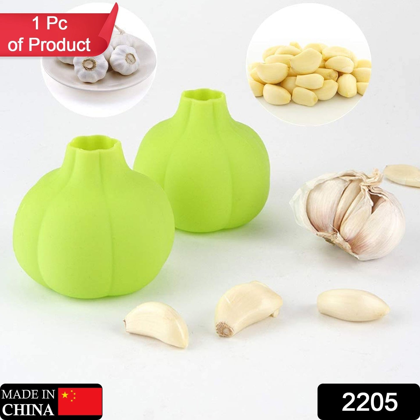 Eco-friendly silicone garlic peeling tube for Indian kitchens, reusable and easy to clean after use